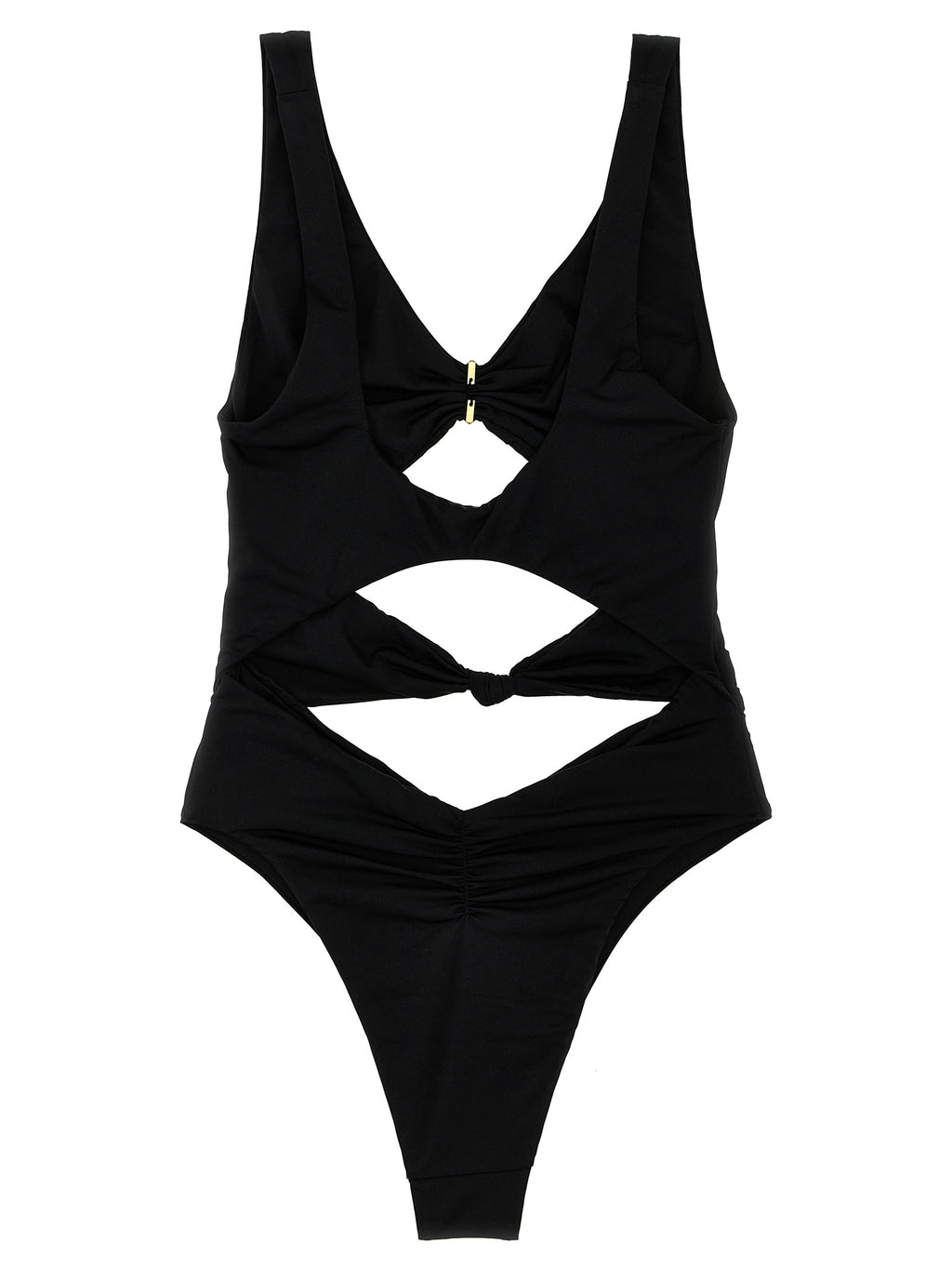 Elisabetta Franchi Black Polyamide One-Piece Swimsuit