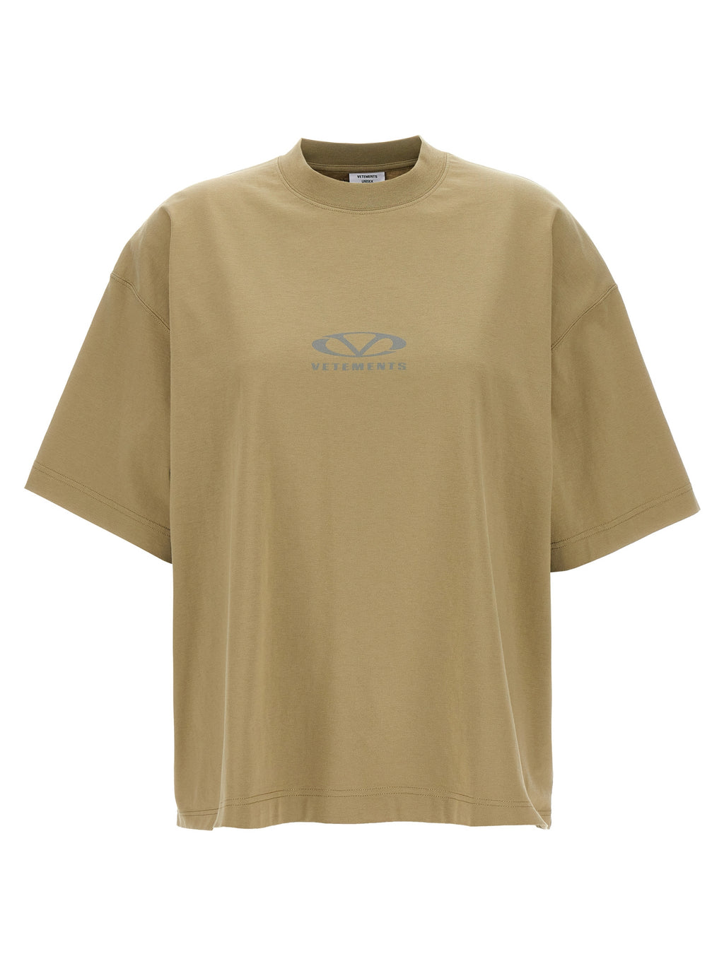 Vetements Beige Cotton T-Shirt