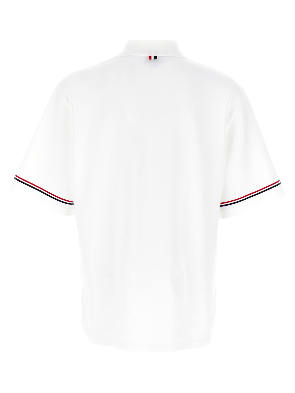 Thom Browne White Cotton Polo Shirt