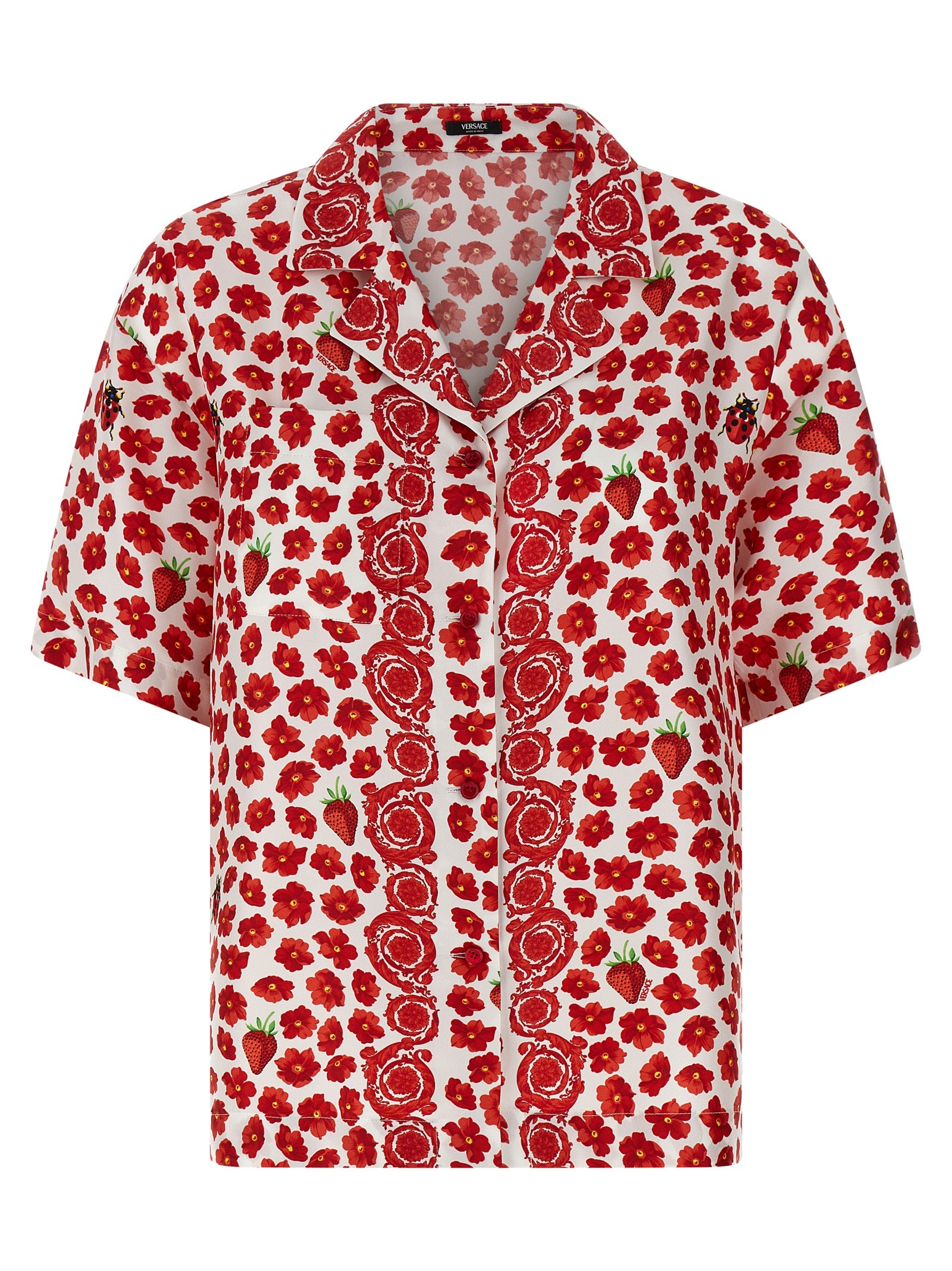 Versace Multicolor Silk Blouse