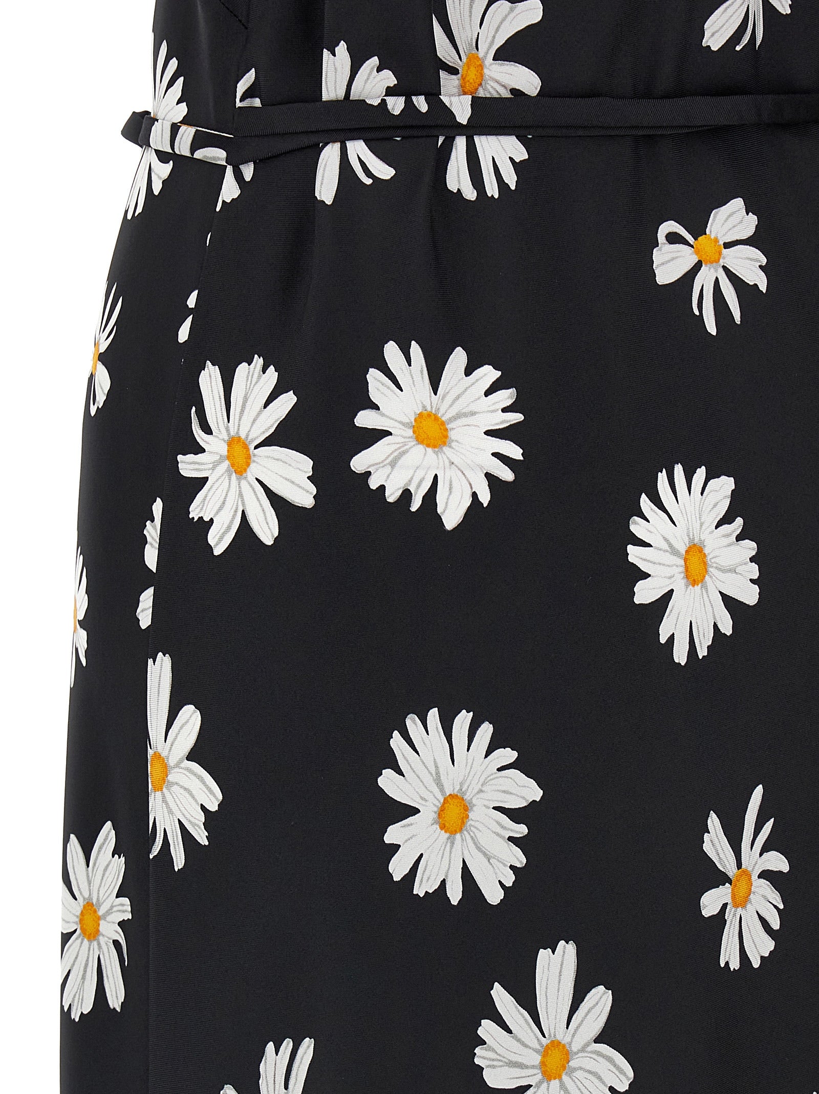 Moschino Black Silk Midi Dress