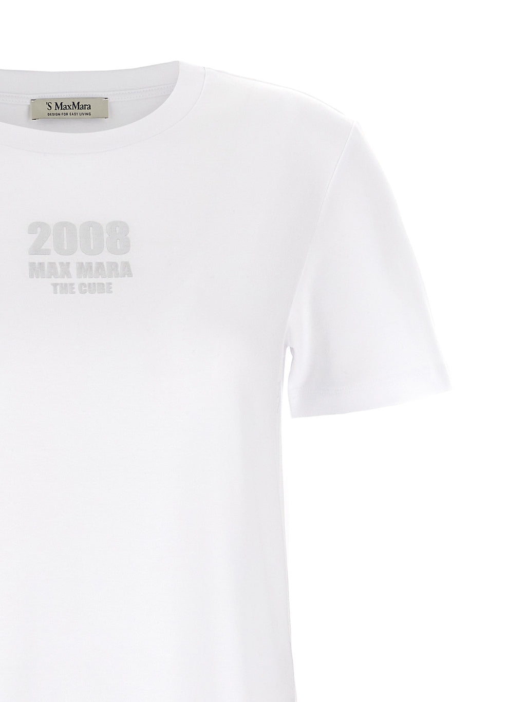 'S Max Mara White Cotton T-Shirt