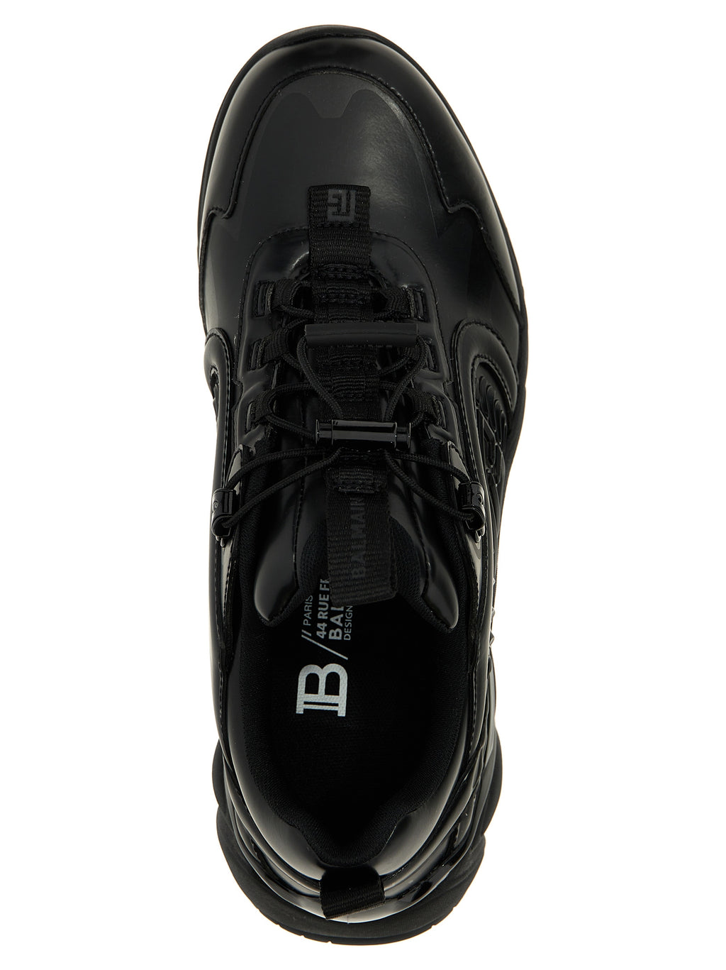 Balmain Black Nylon Athletic Sneakers