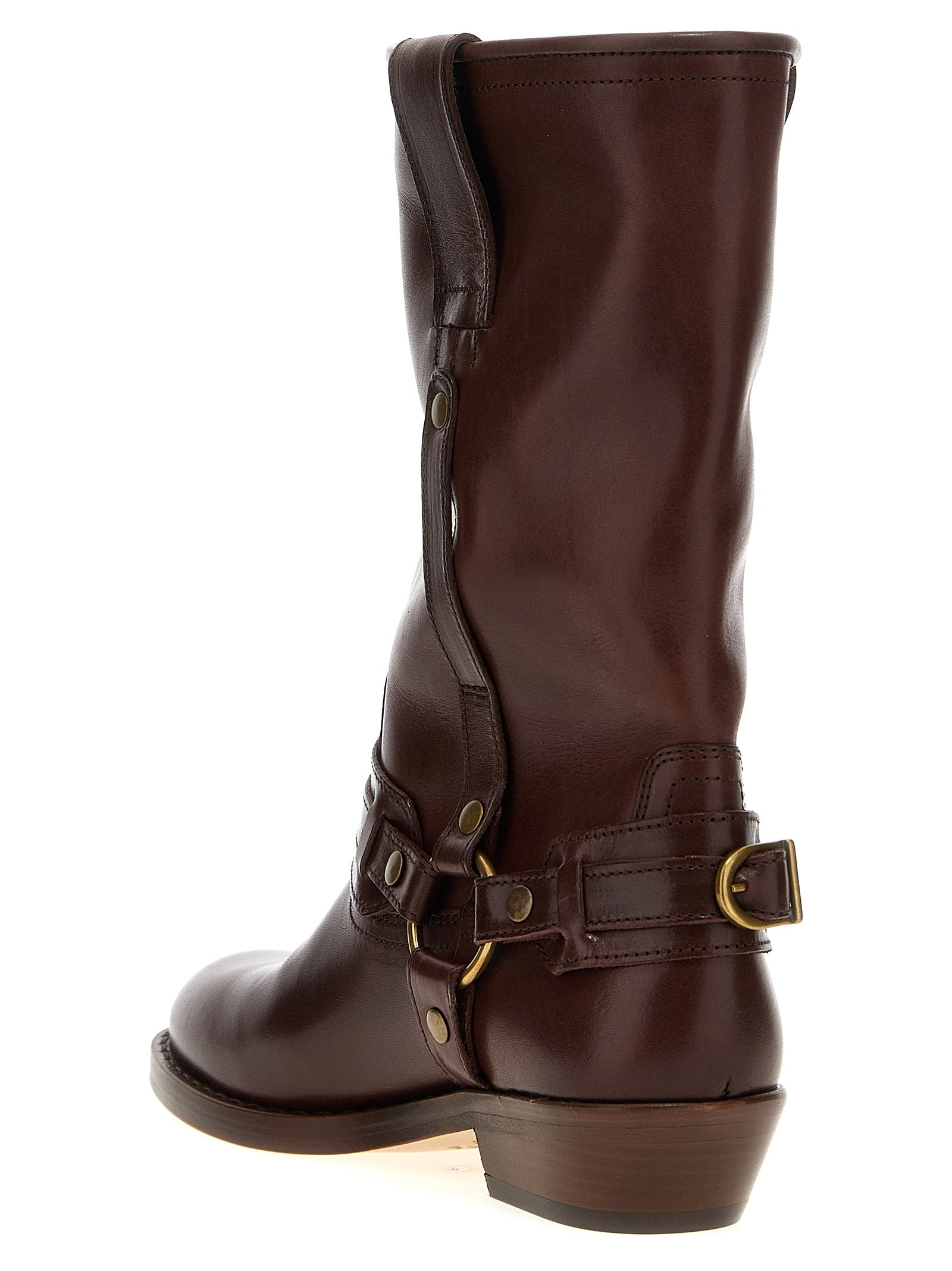 Isabel Marant Brown Leather Chelsea Boots