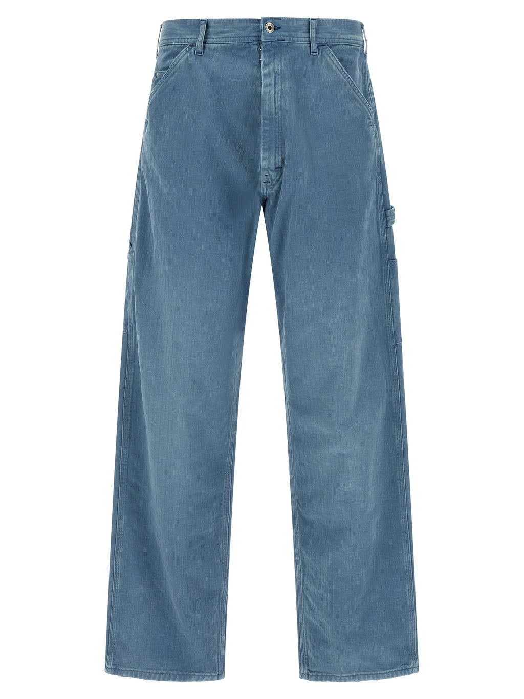 Maison Margiela Blue Cotton Straight-Leg Jeans