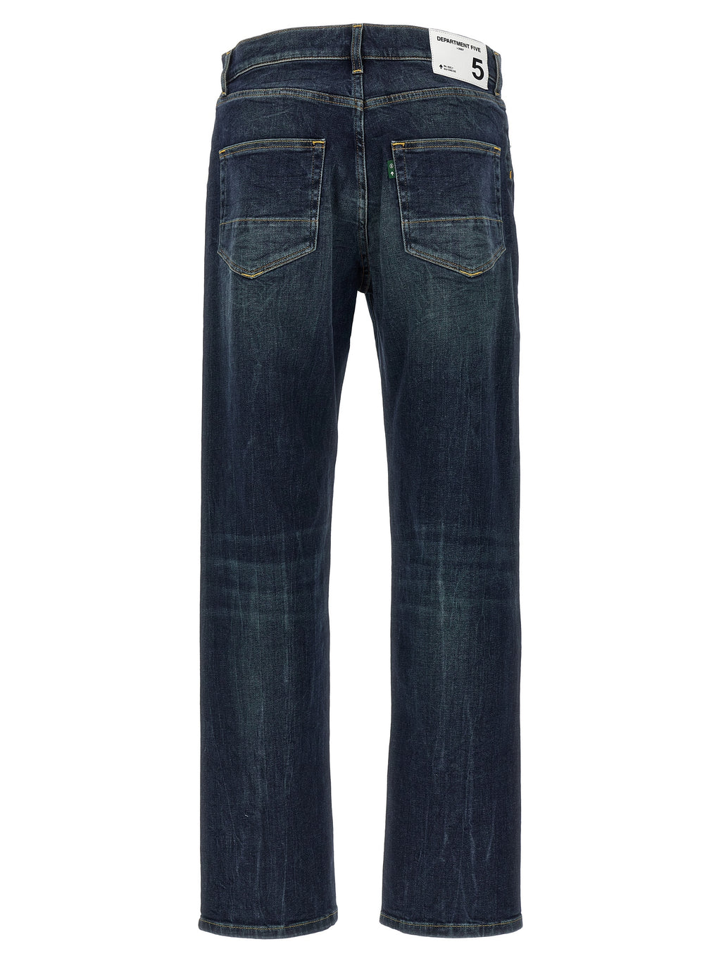 Department 5 Blue Cotton Straight-Leg Jeans