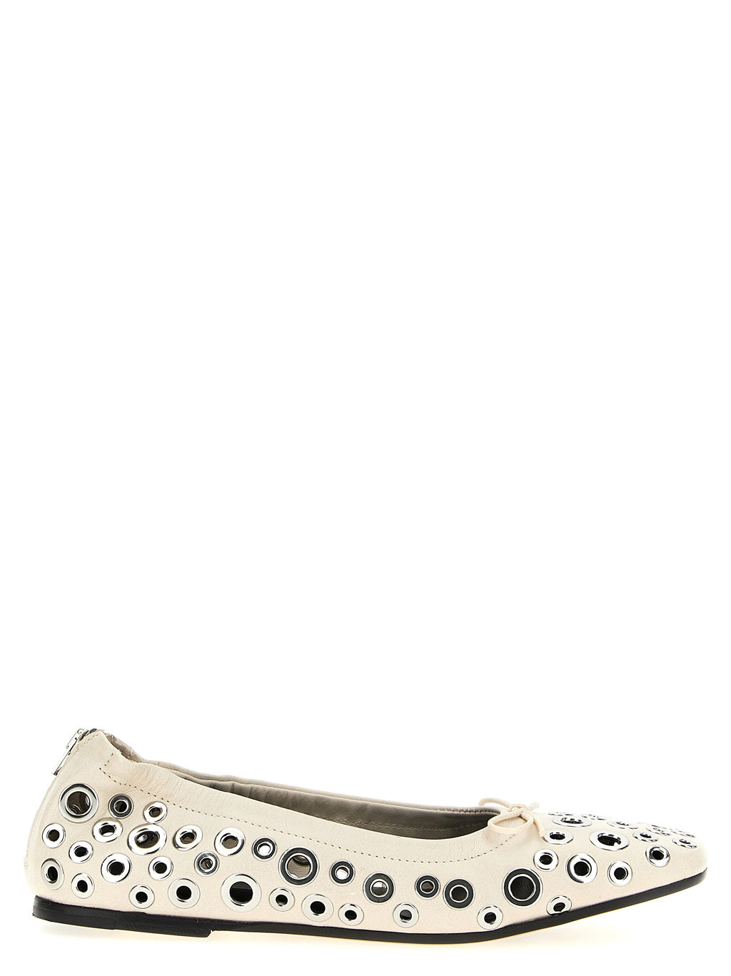 Golden Goose White Lamb Leather Ballet Flats