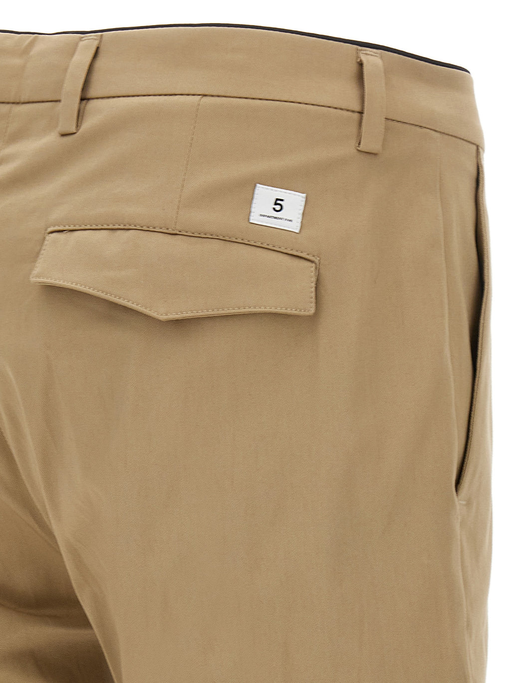 Department 5 Beige Cotton Cropped Pants