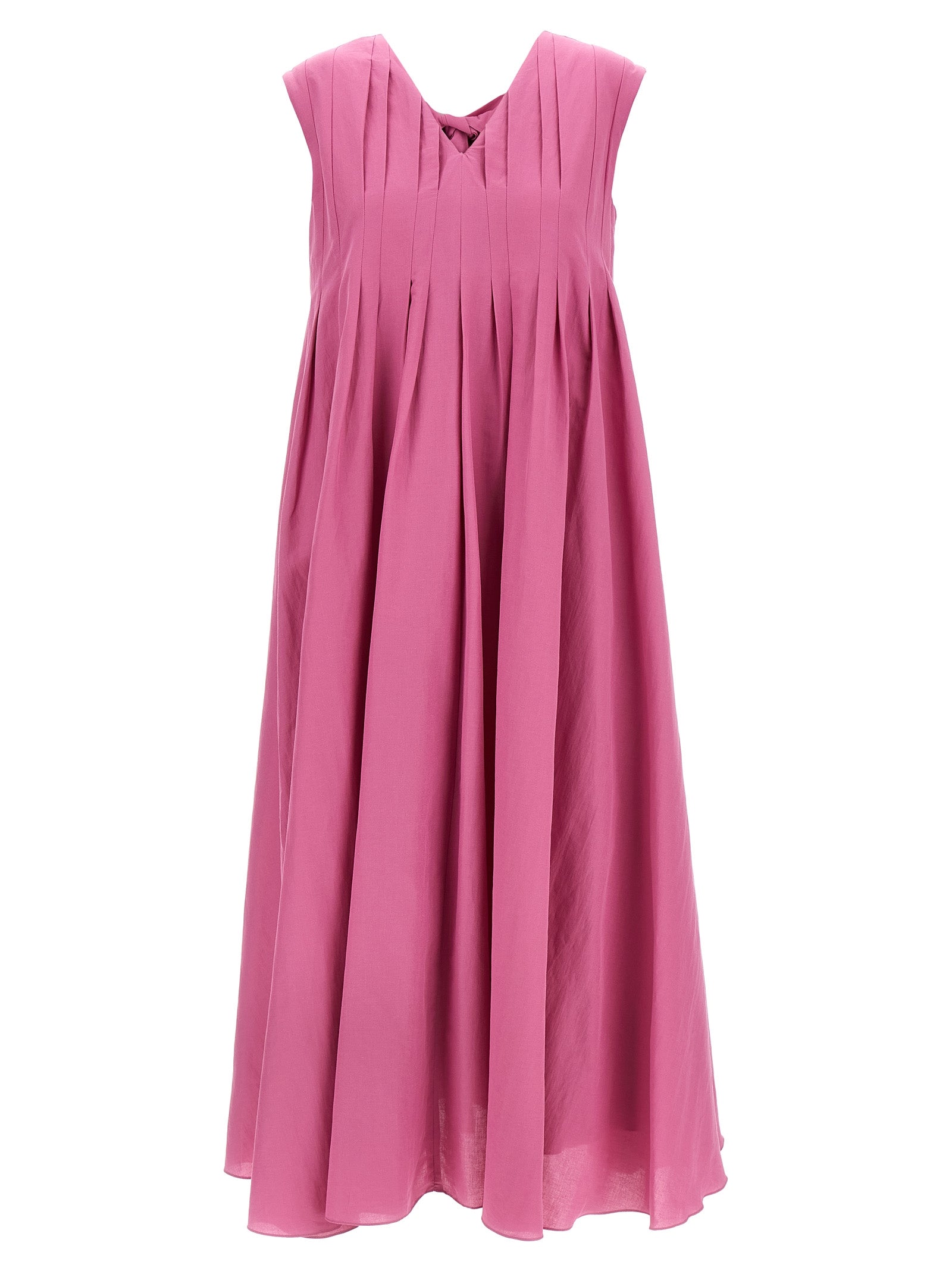 'S Max Mara Multicolor Ramie Long Dress