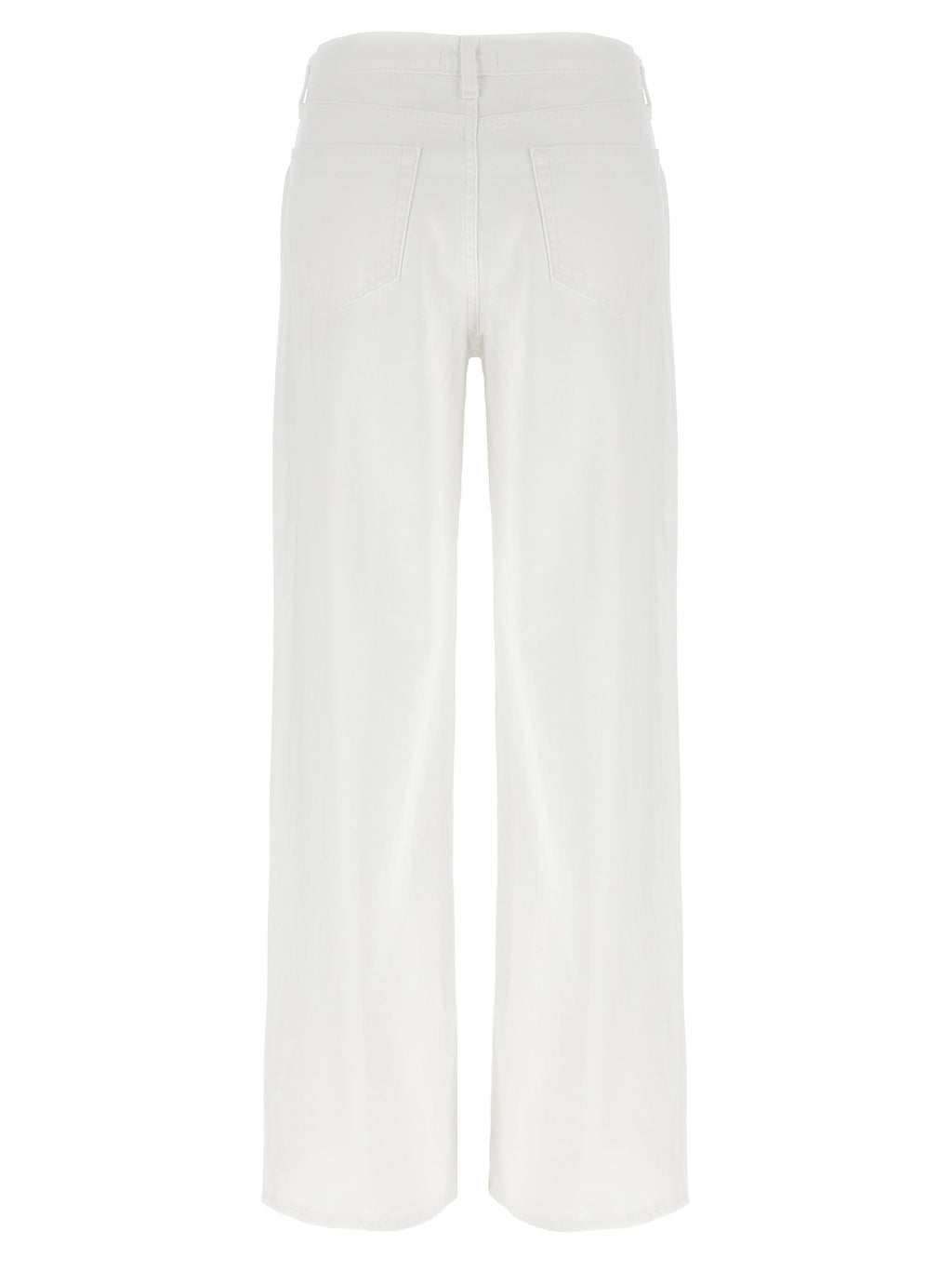 L'Agence White Cotton High-Waisted Jean
