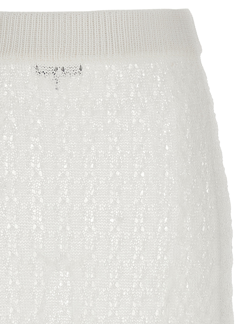 Ganni White Polyamide Mini Skirt