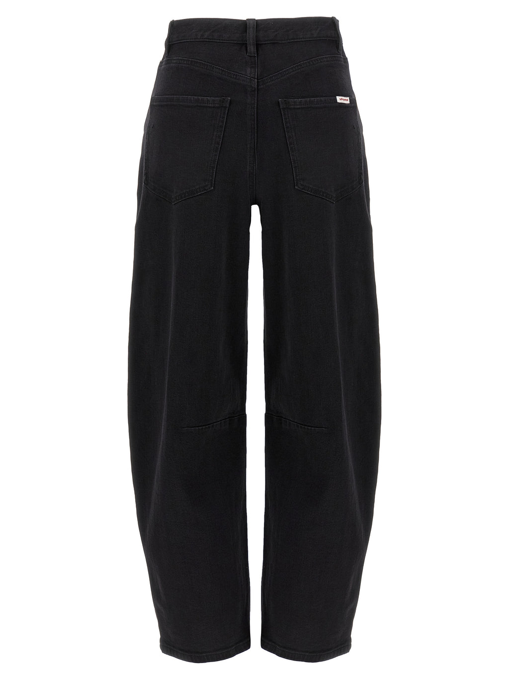 Self-Portrait Black Cotton High-Waisted Jean