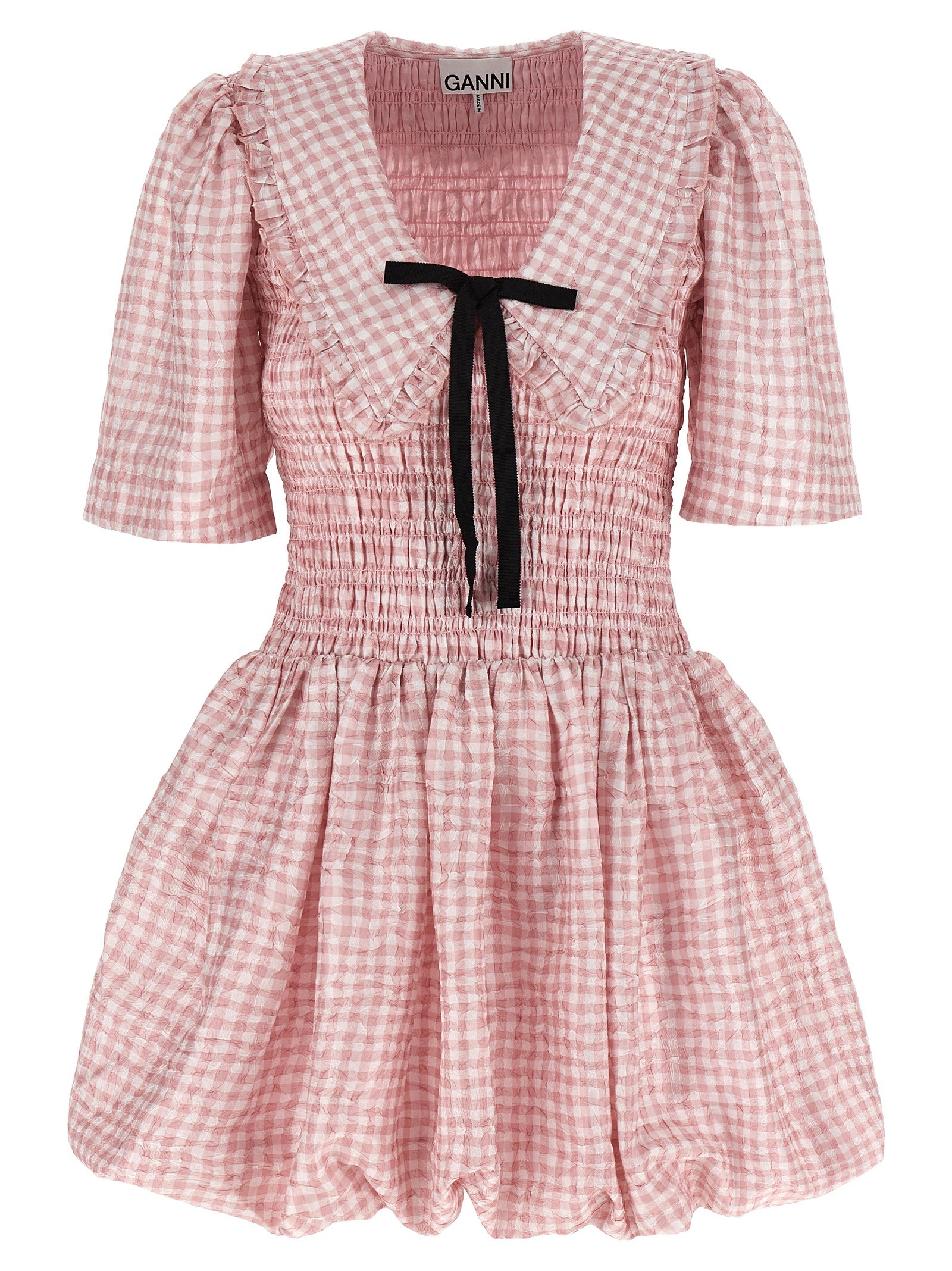 Ganni Multicolor Polyester Short Dress