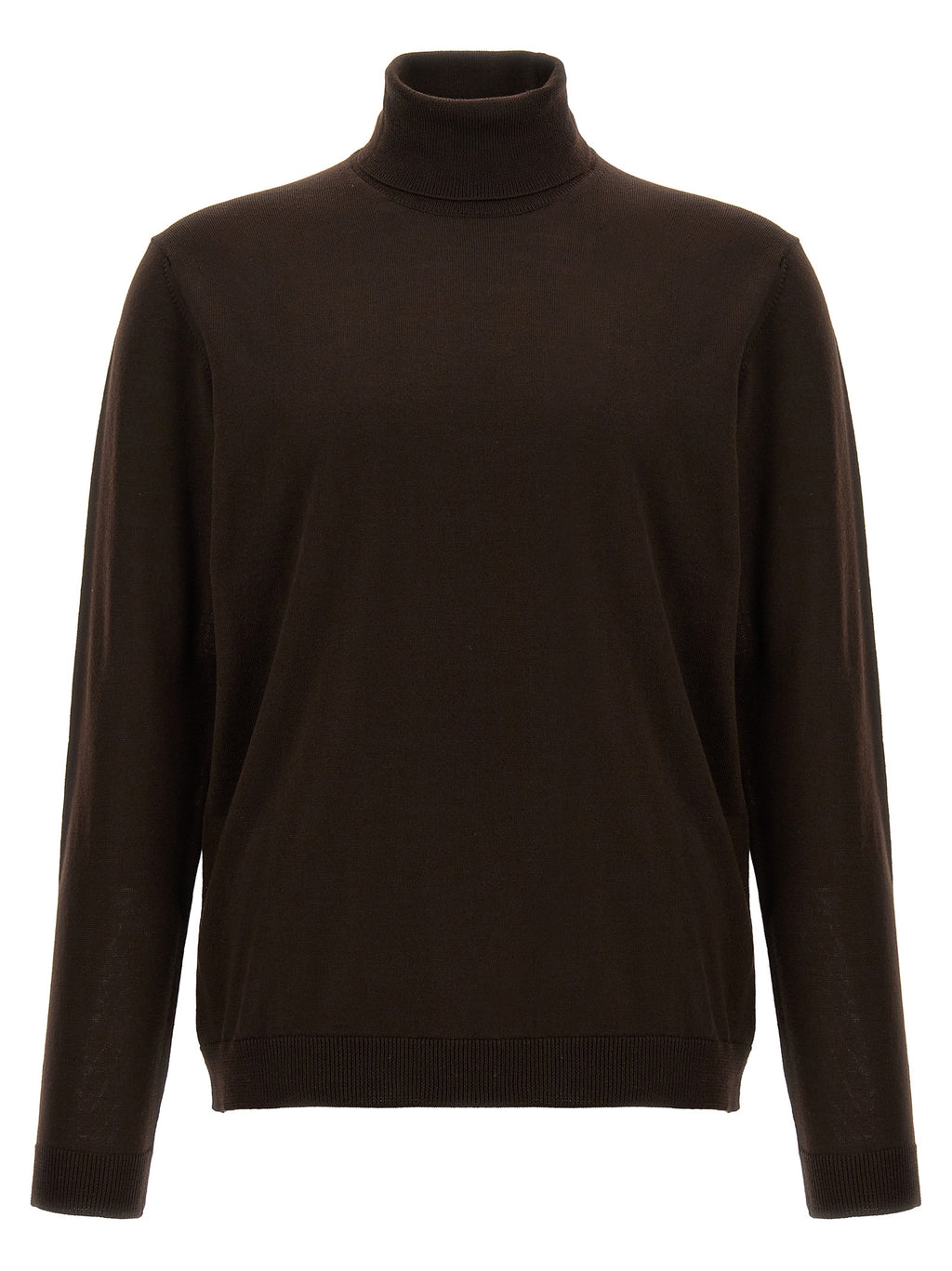 Roberto Collina Brown Merino Wool Cardigan