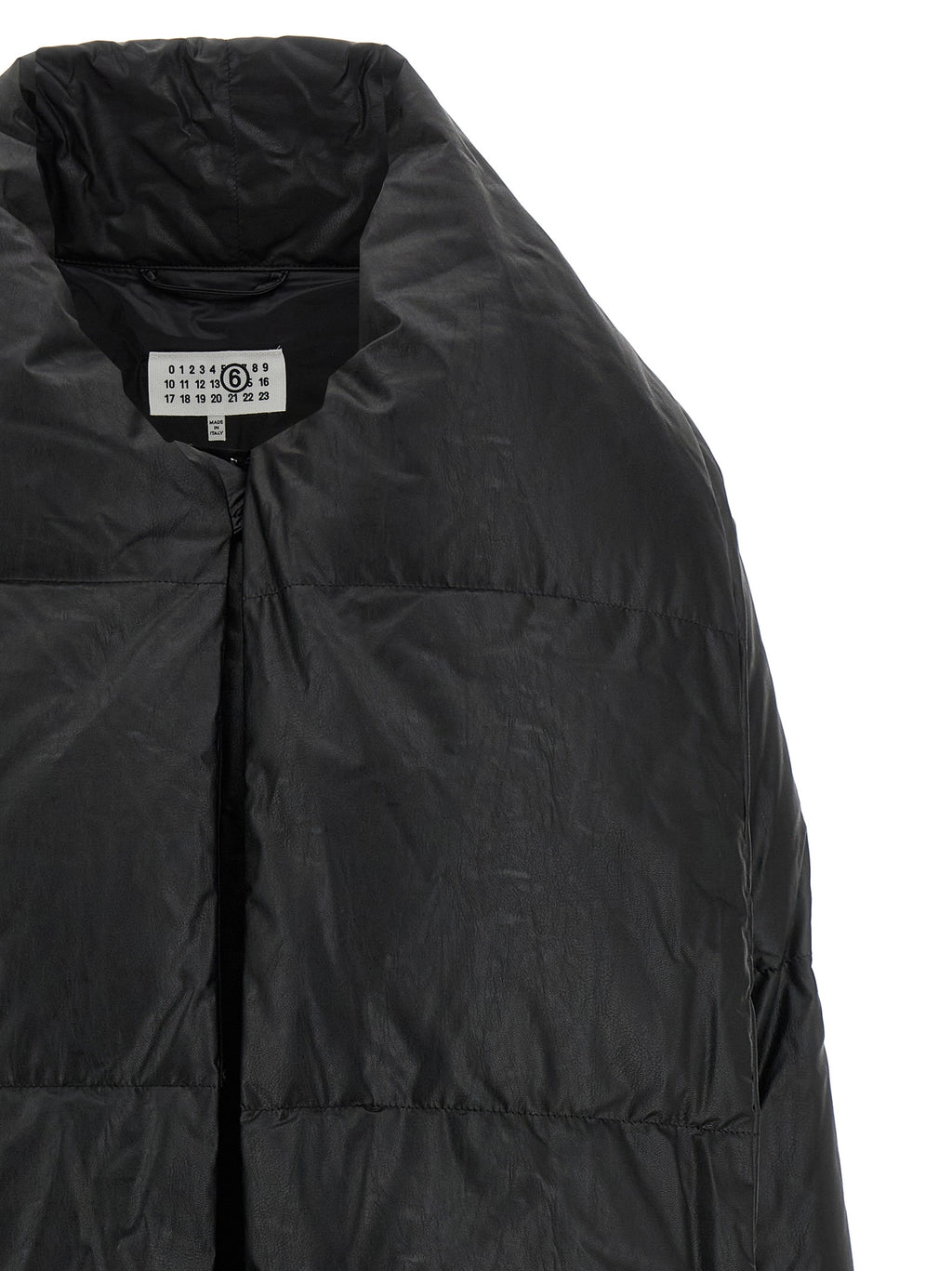 MM6 Maison Margiela Black Viscose Coat