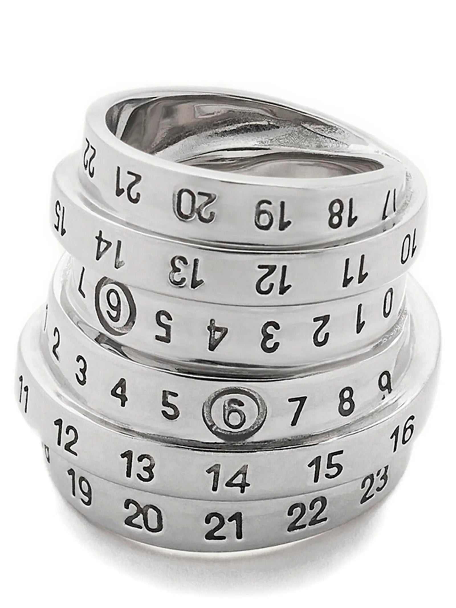 MM6 Maison Margiela Silver Brass Ring