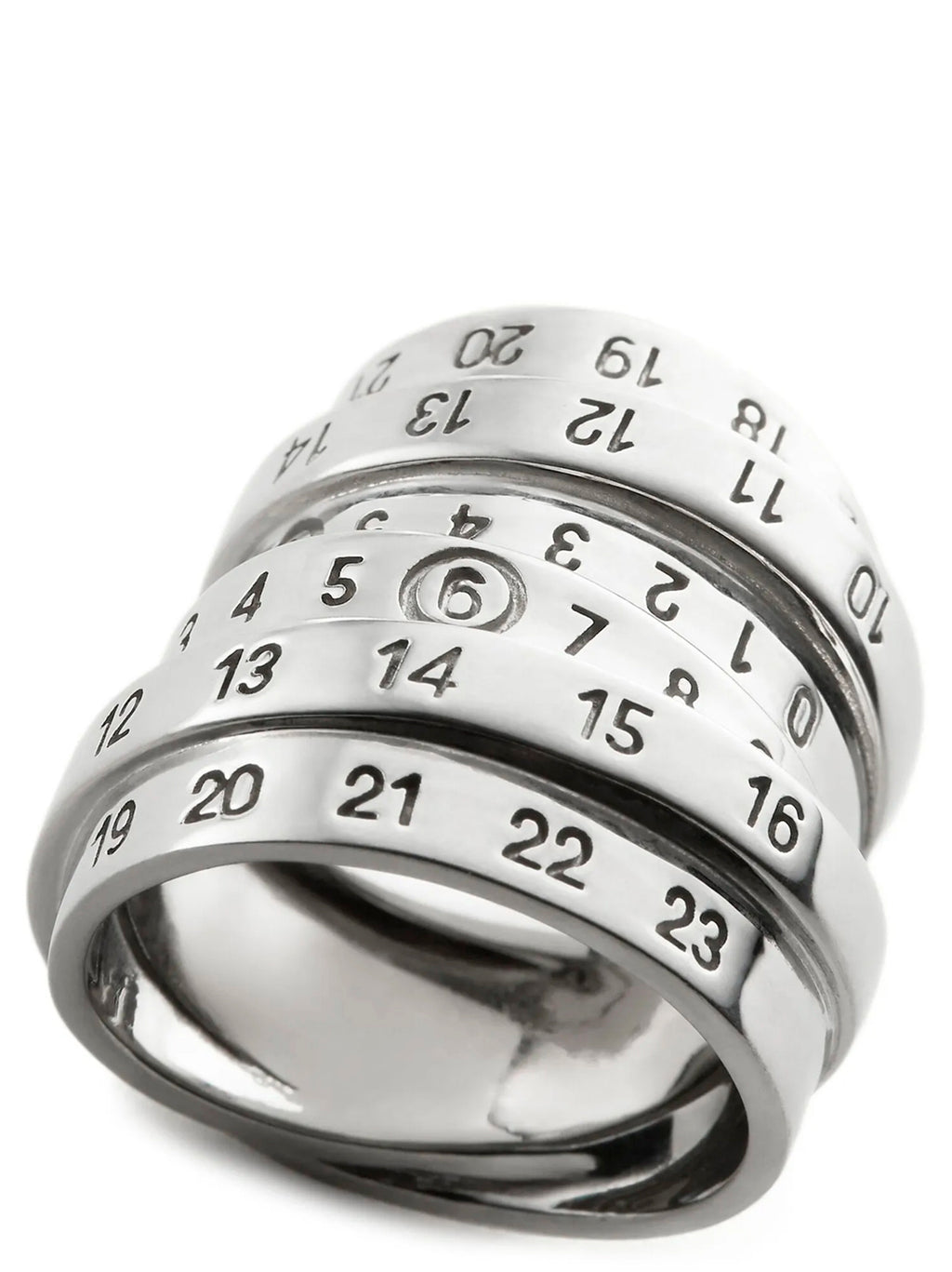 MM6 Maison Margiela Silver Brass Ring