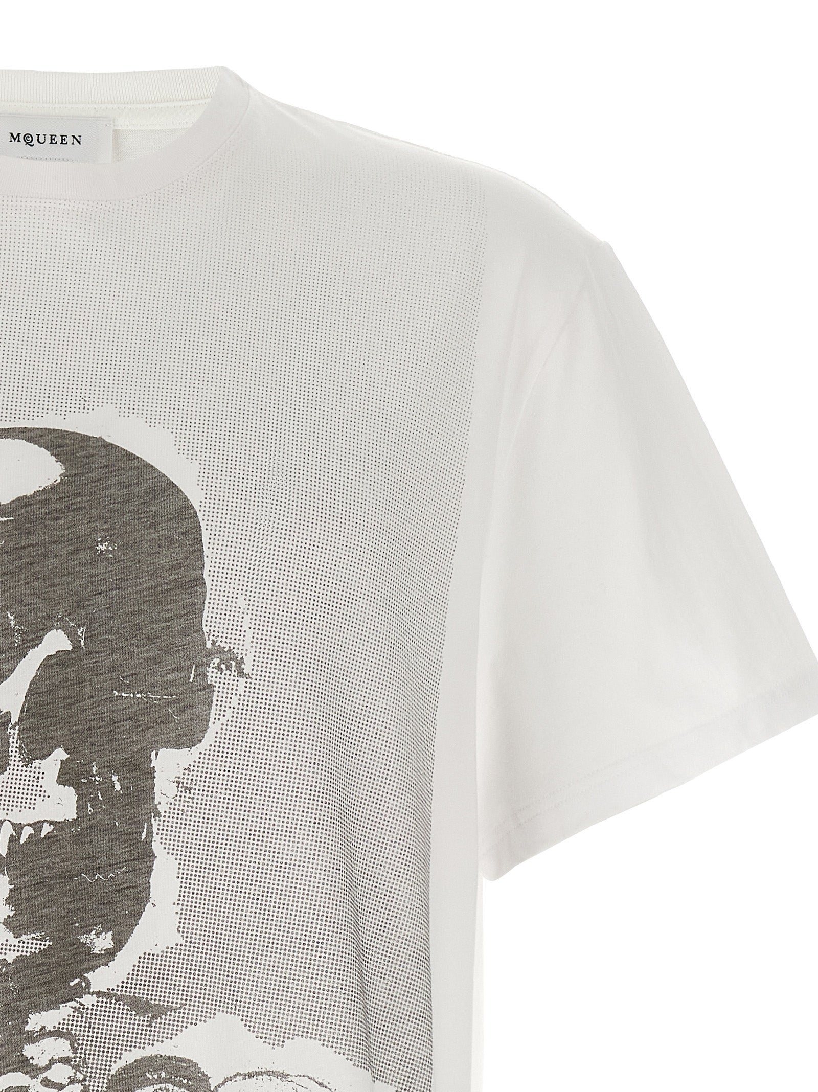 Alexander McQueen Bicolor Cotton T-Shirt