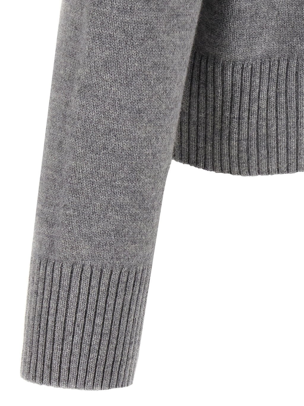 Ami Paris Gray Wool Cardigan