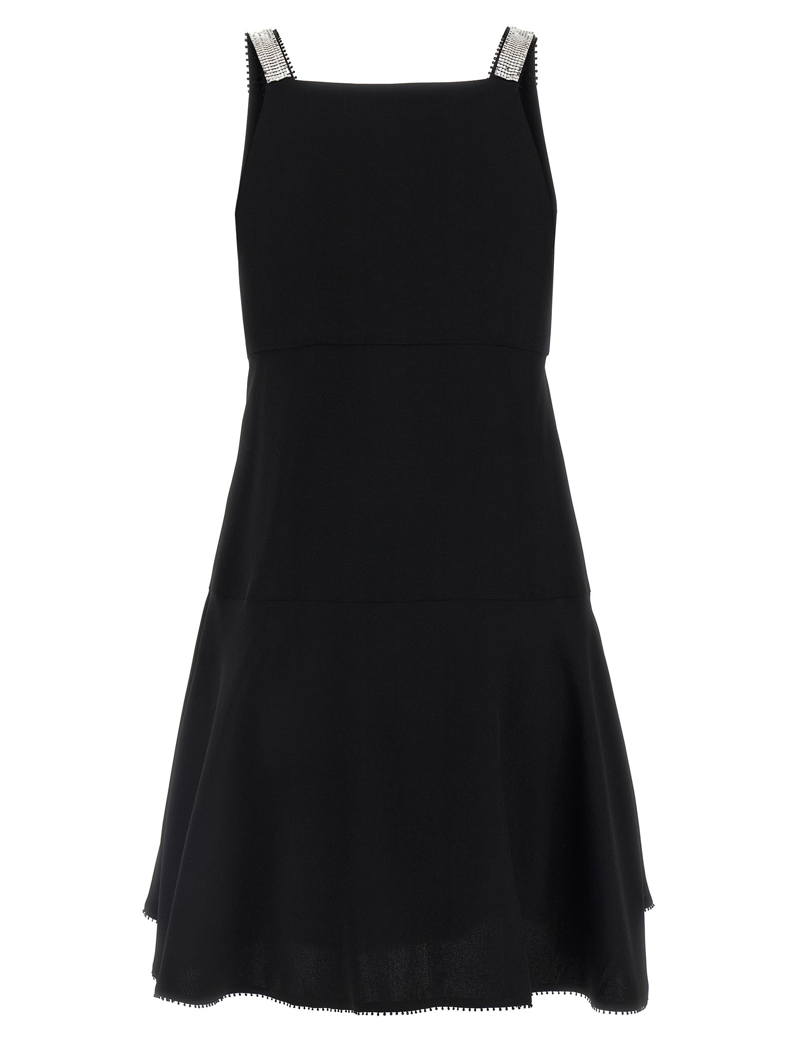 Giovanni Bedin Black Viscose Short Dress