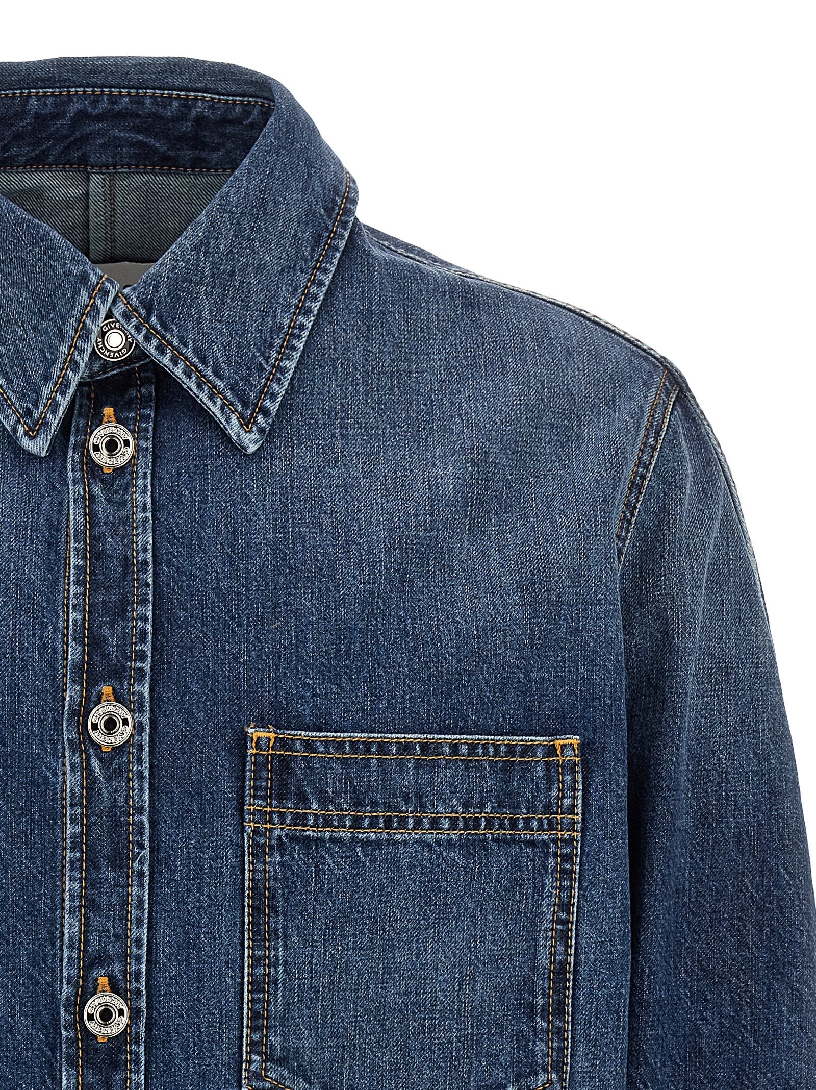 Givenchy Blue Cotton Blouse