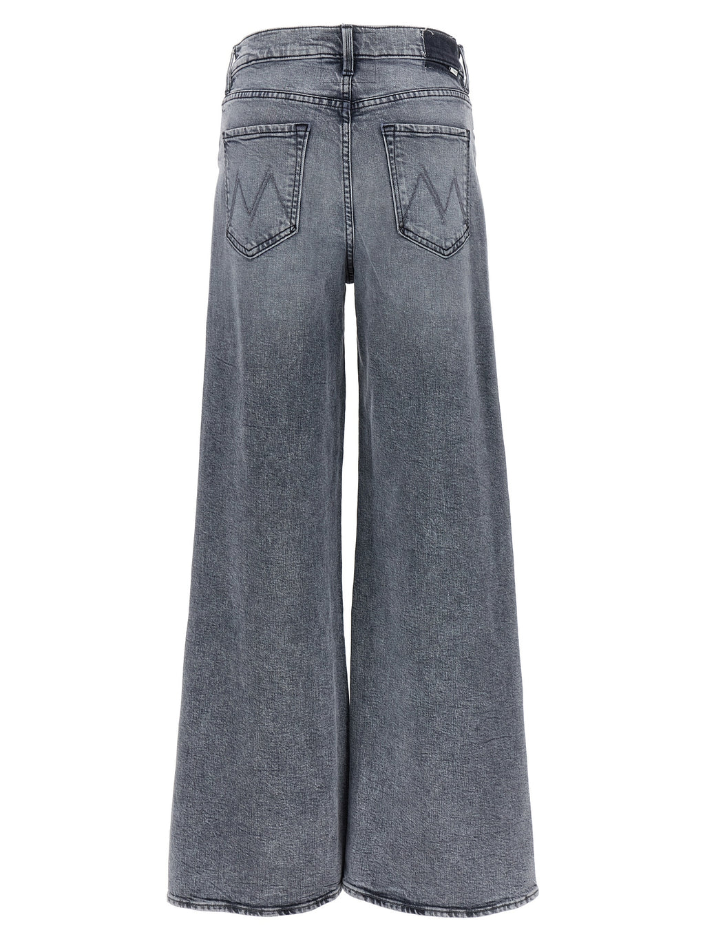 Mother Denim Gray Cotton Relaxed Fit Jeans