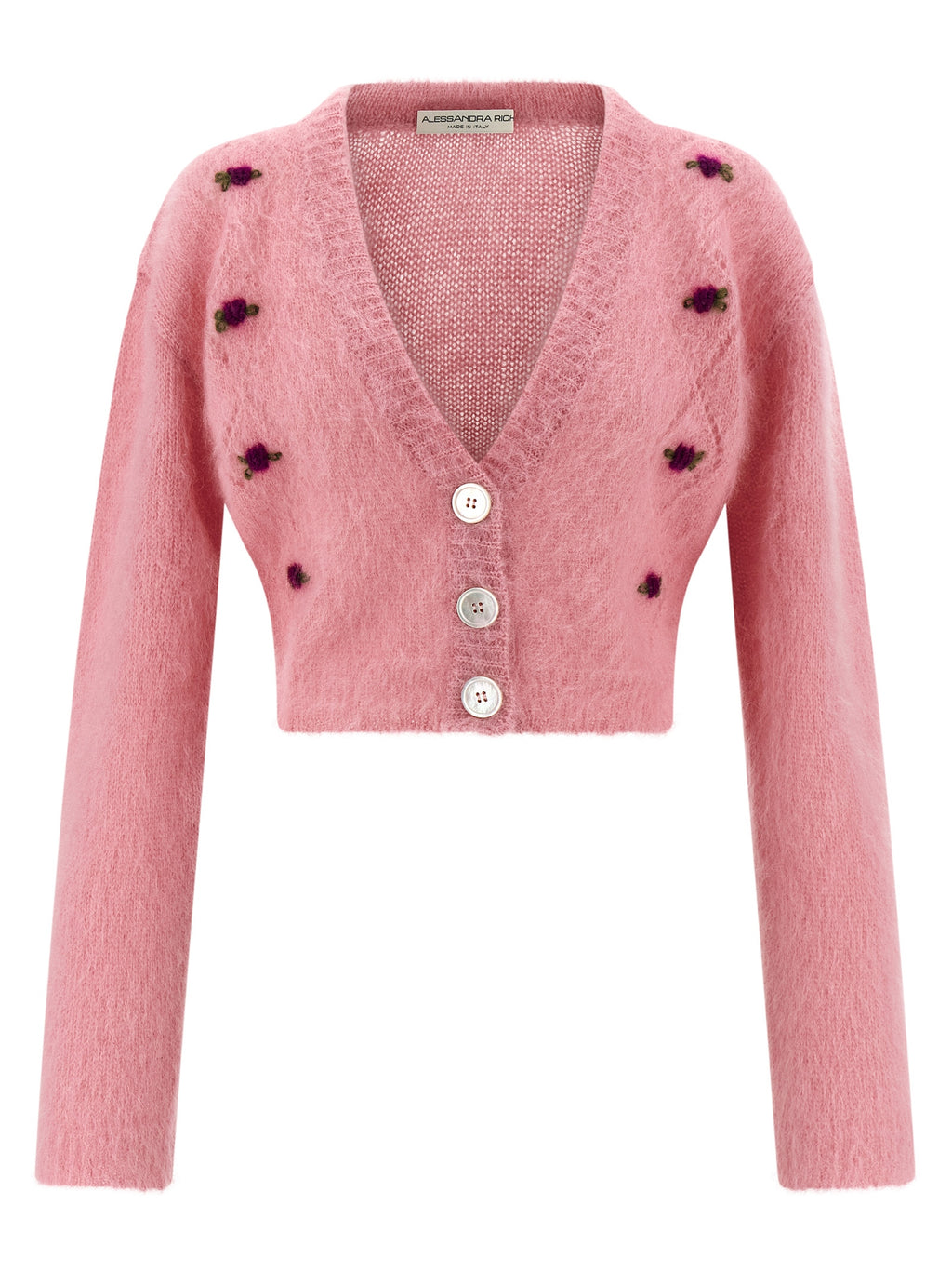 Alessandra Rich Multicolor Wool Cardigan
