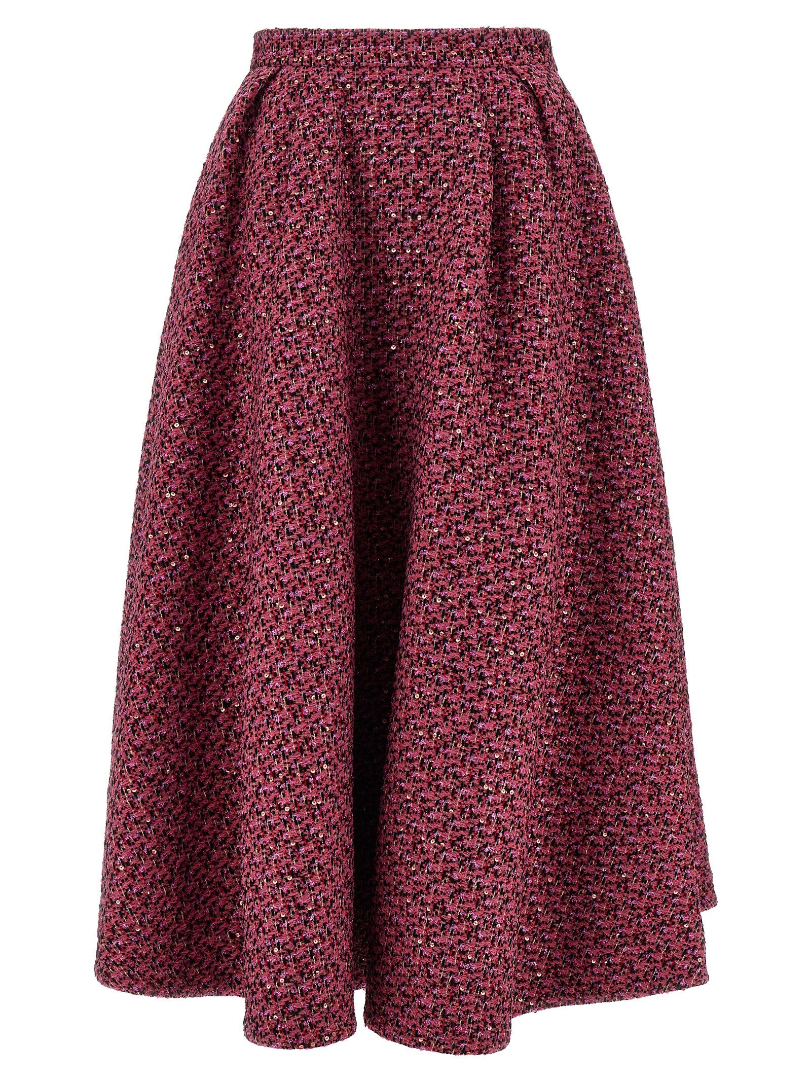 Alessandra Rich Multicolor Polyamide Midi Skirt