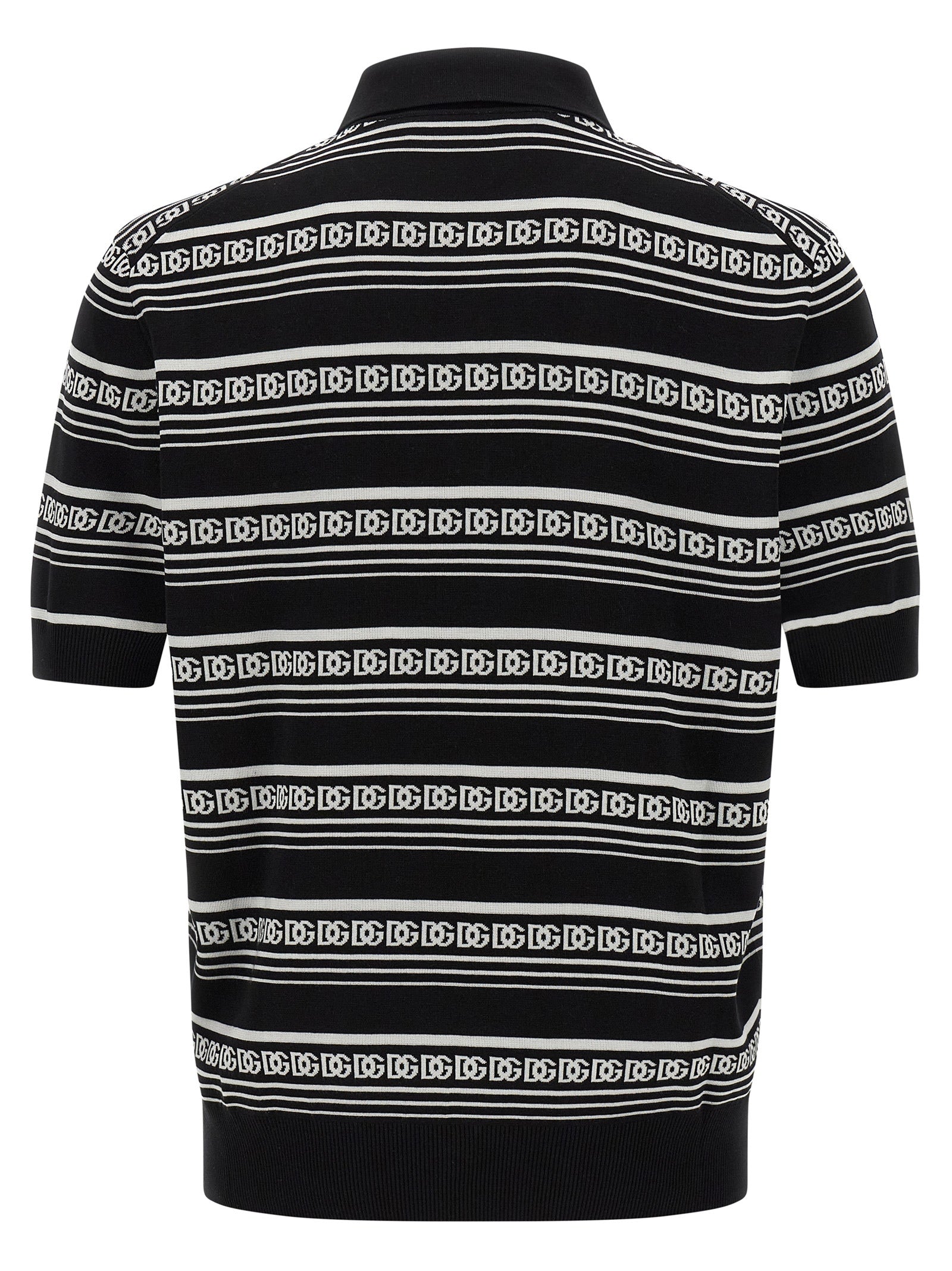 Dolce & Gabbana Bicolor Silk Polo Shirt