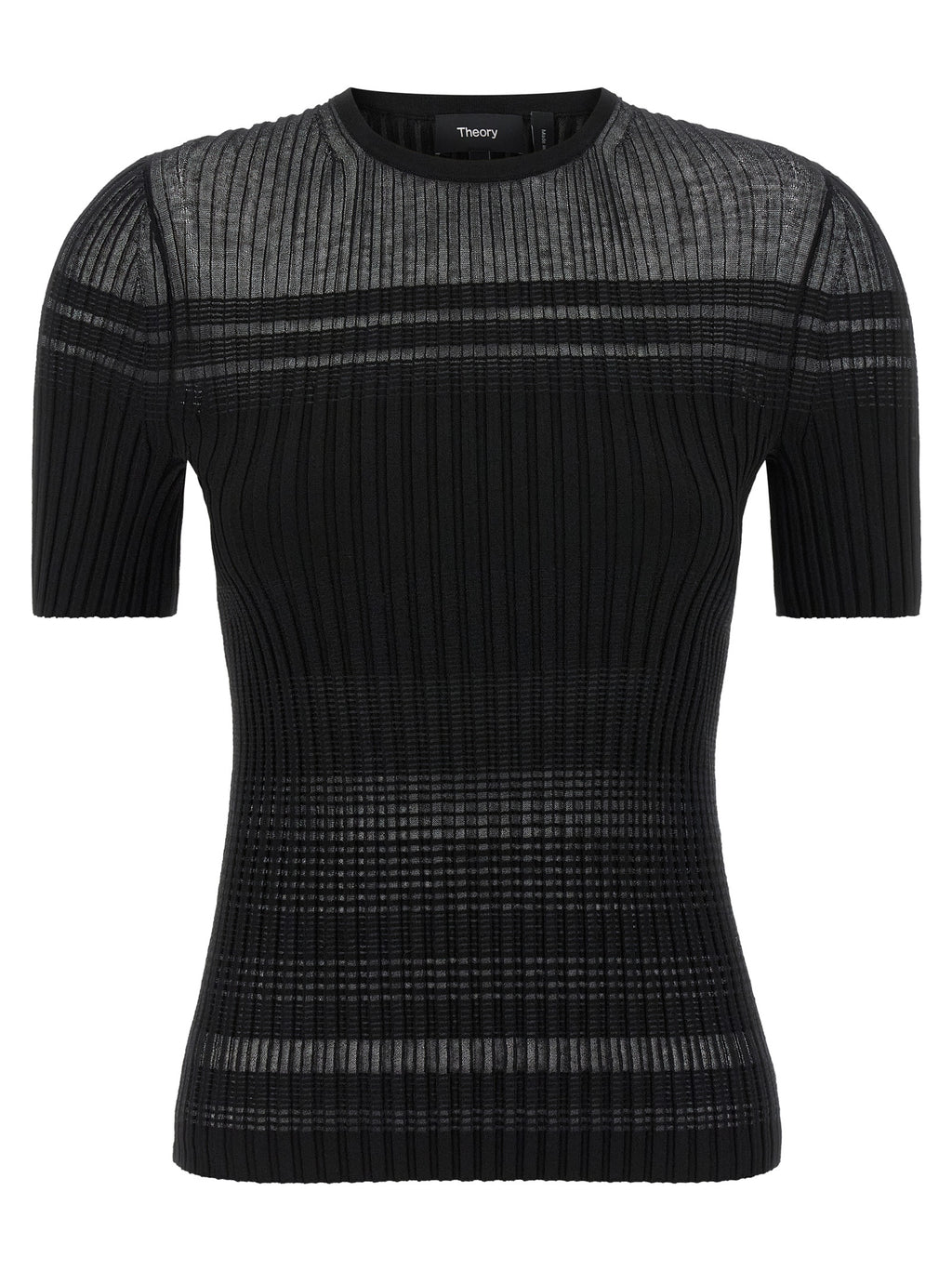 Theory Black Viscose T-Shirt