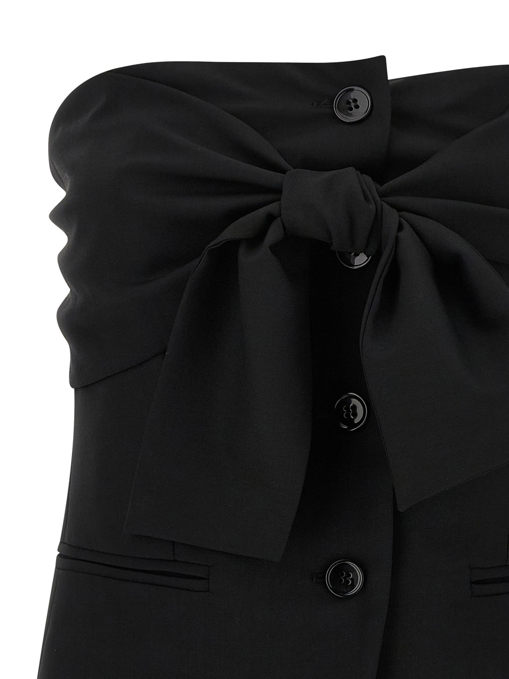 Max Mara Black Virgin Wool Tank Tops