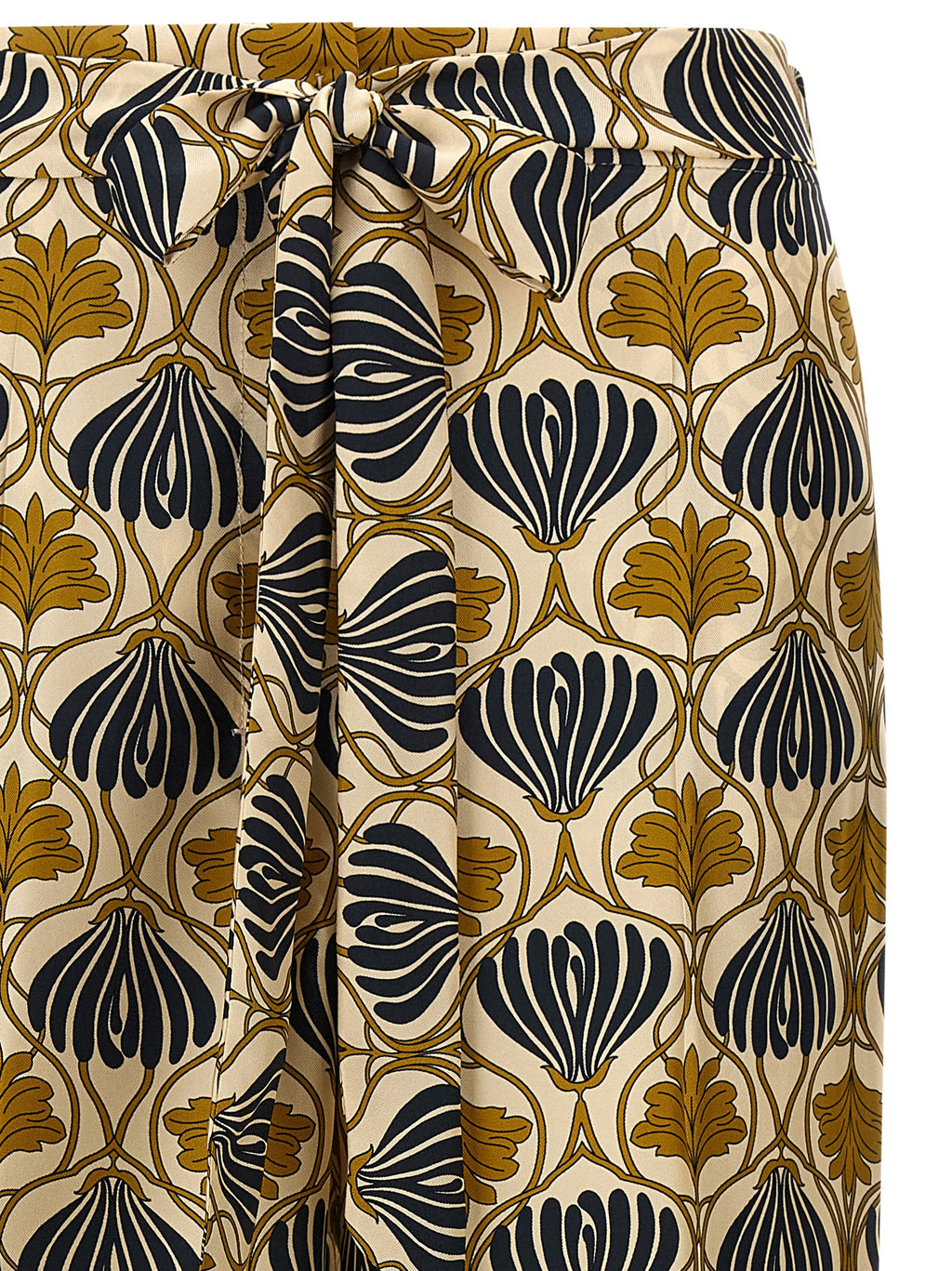 Max Mara Bicolor Silk Casual Pants