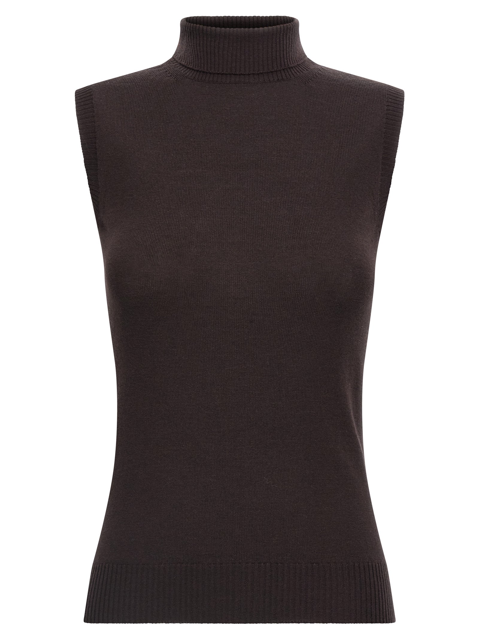 Sportmax Brown Virgin Wool Cardigan