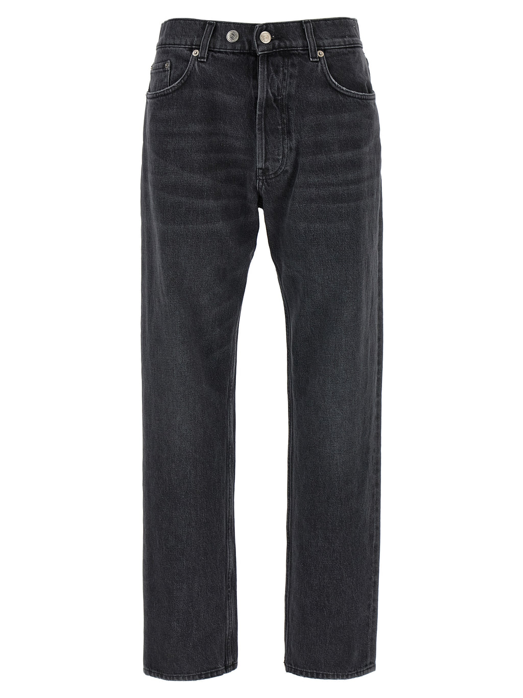 Department 5 Black Cotton Straight-Leg Jeans