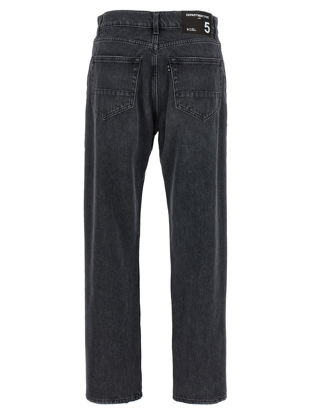Department 5 Black Cotton Straight-Leg Jeans