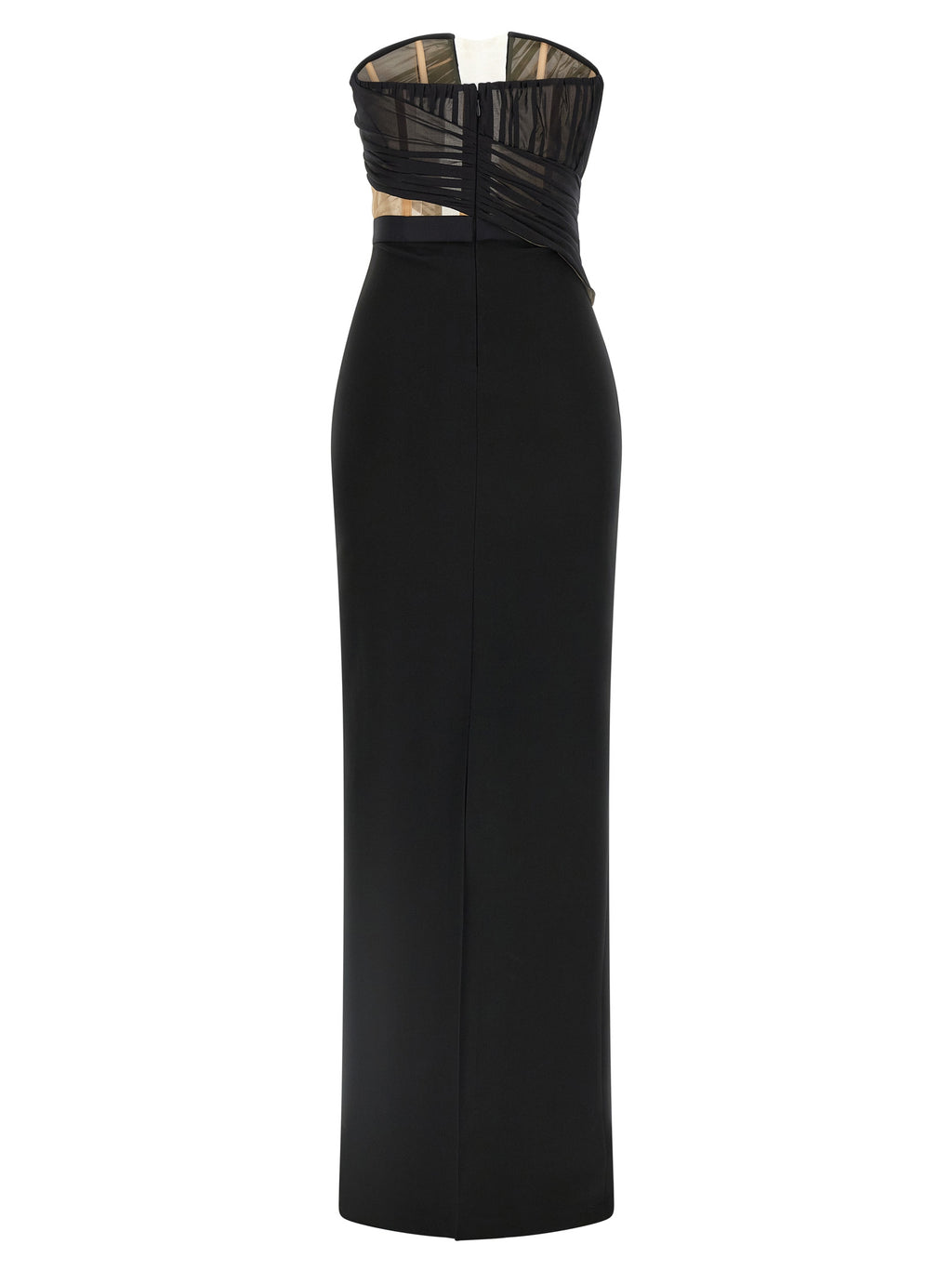 Nensi Dojaka Black Viscose Long Dress