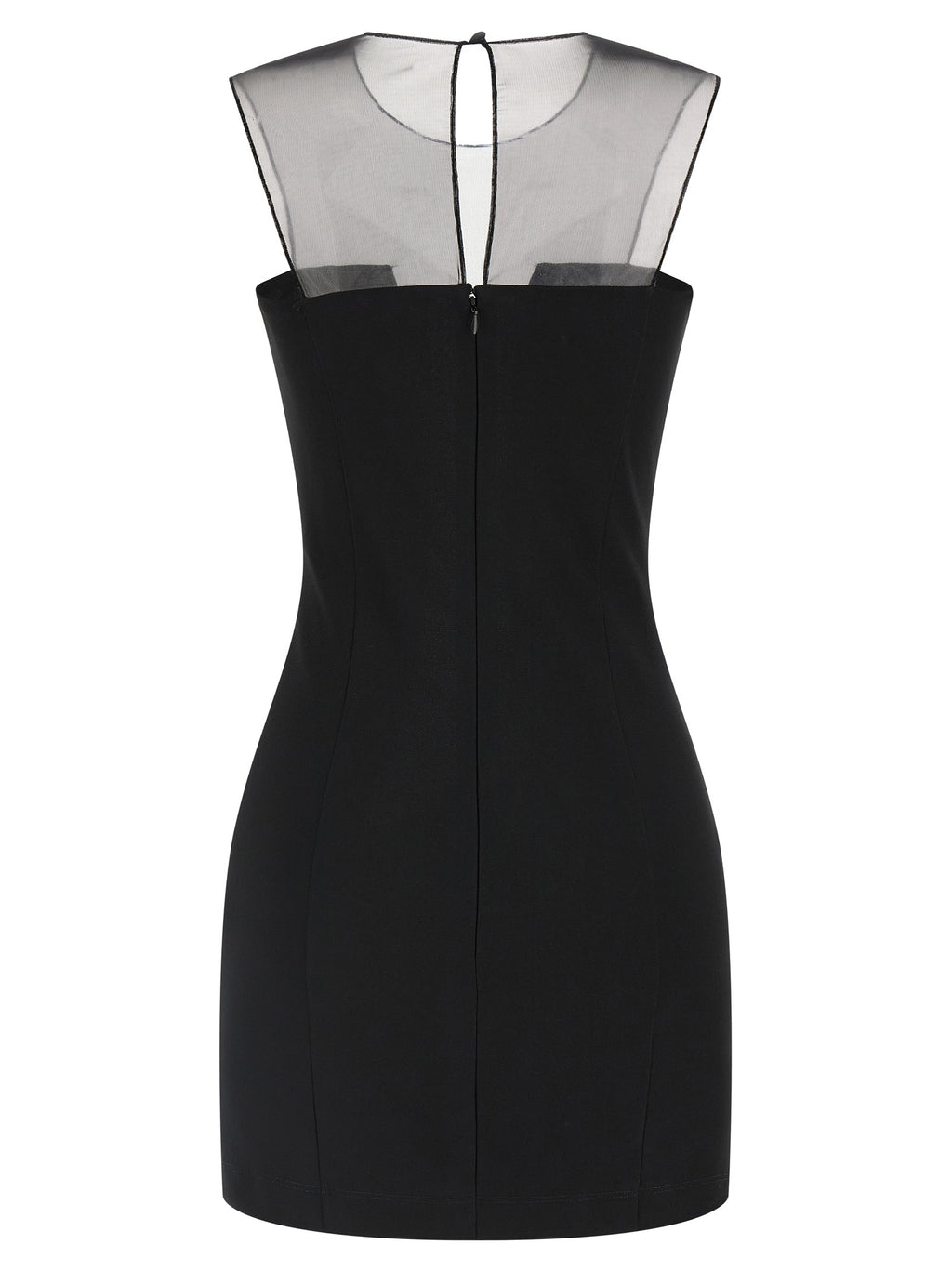 Nensi Dojaka Black Viscose Short Dress