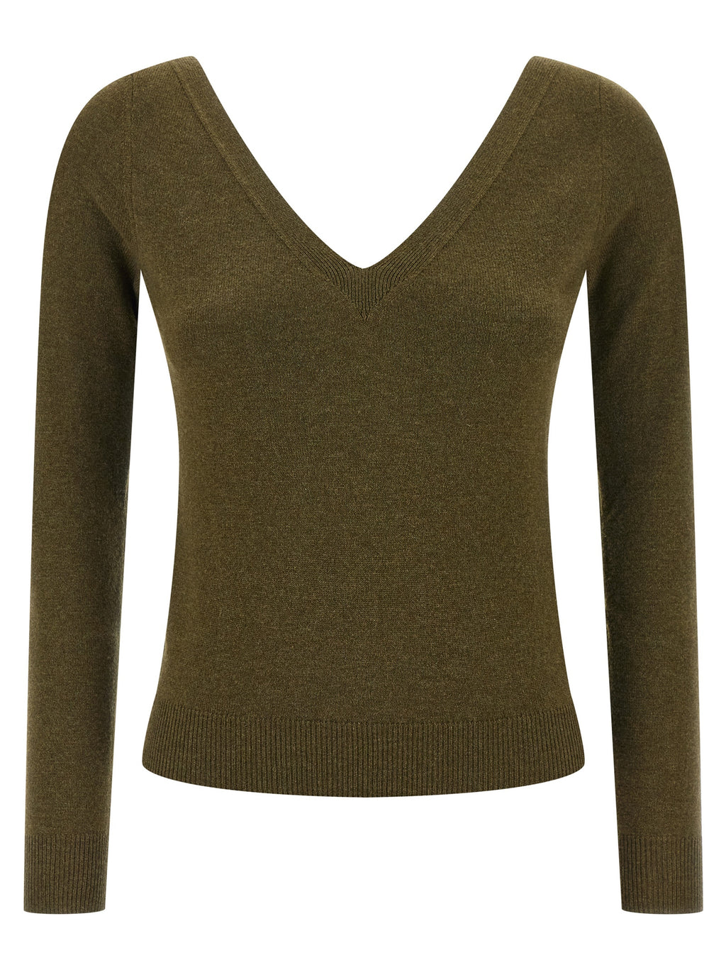 Saint Laurent Bicolor Cashmere Cardigan