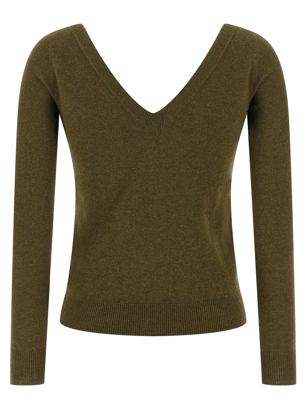 Saint Laurent Bicolor Cashmere Cardigan