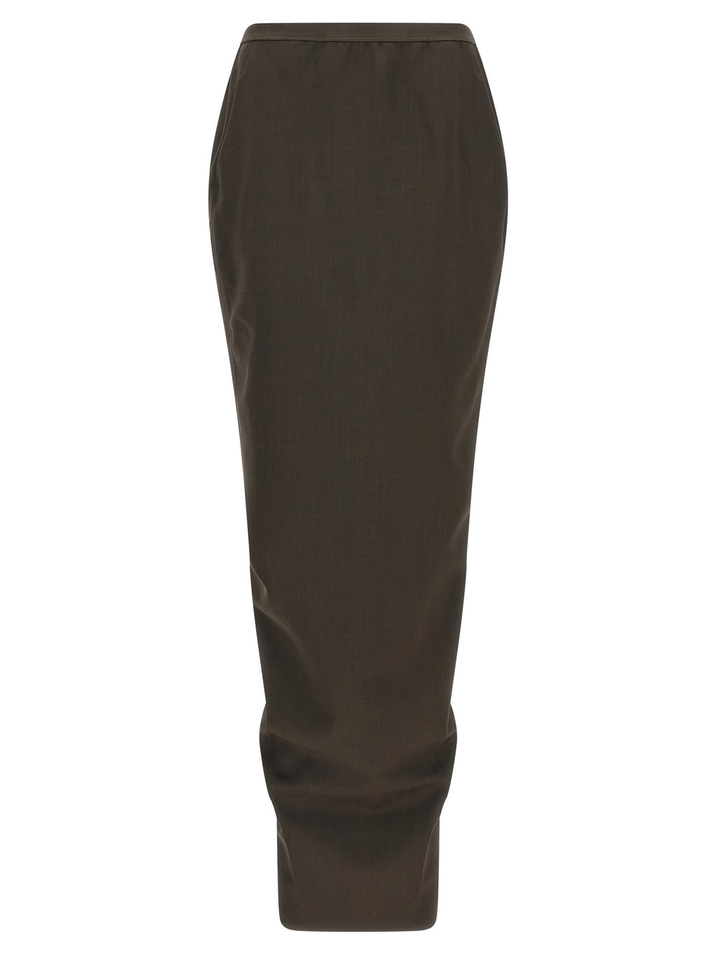 Rick Owens Gray Wool Mini Skirt