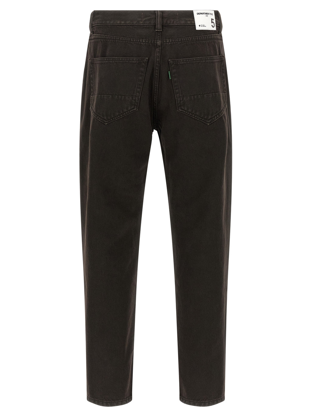 Department 5 Black Cotton Tapered Jeans