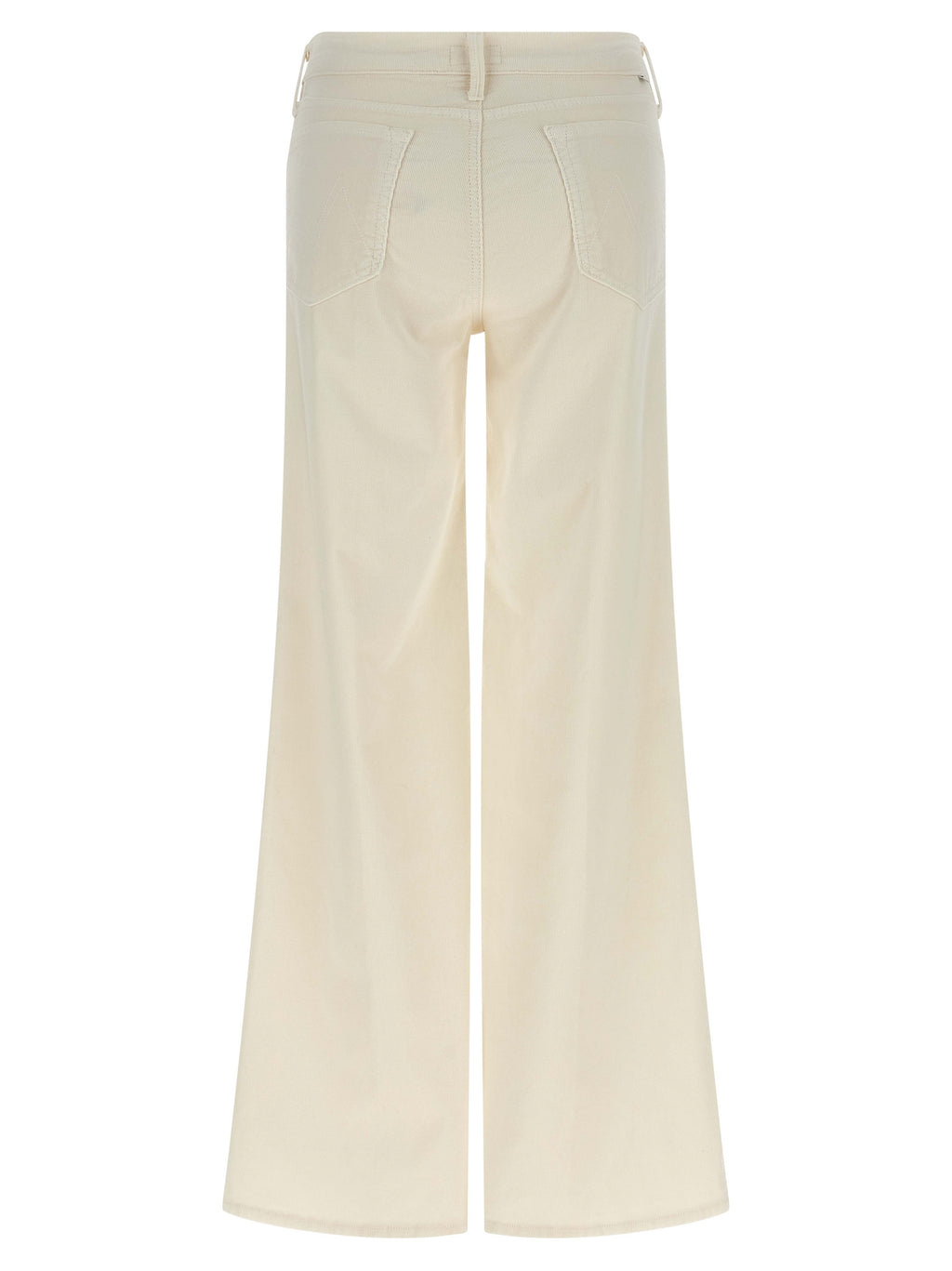 Mother Denim White Cotton Flared Pants