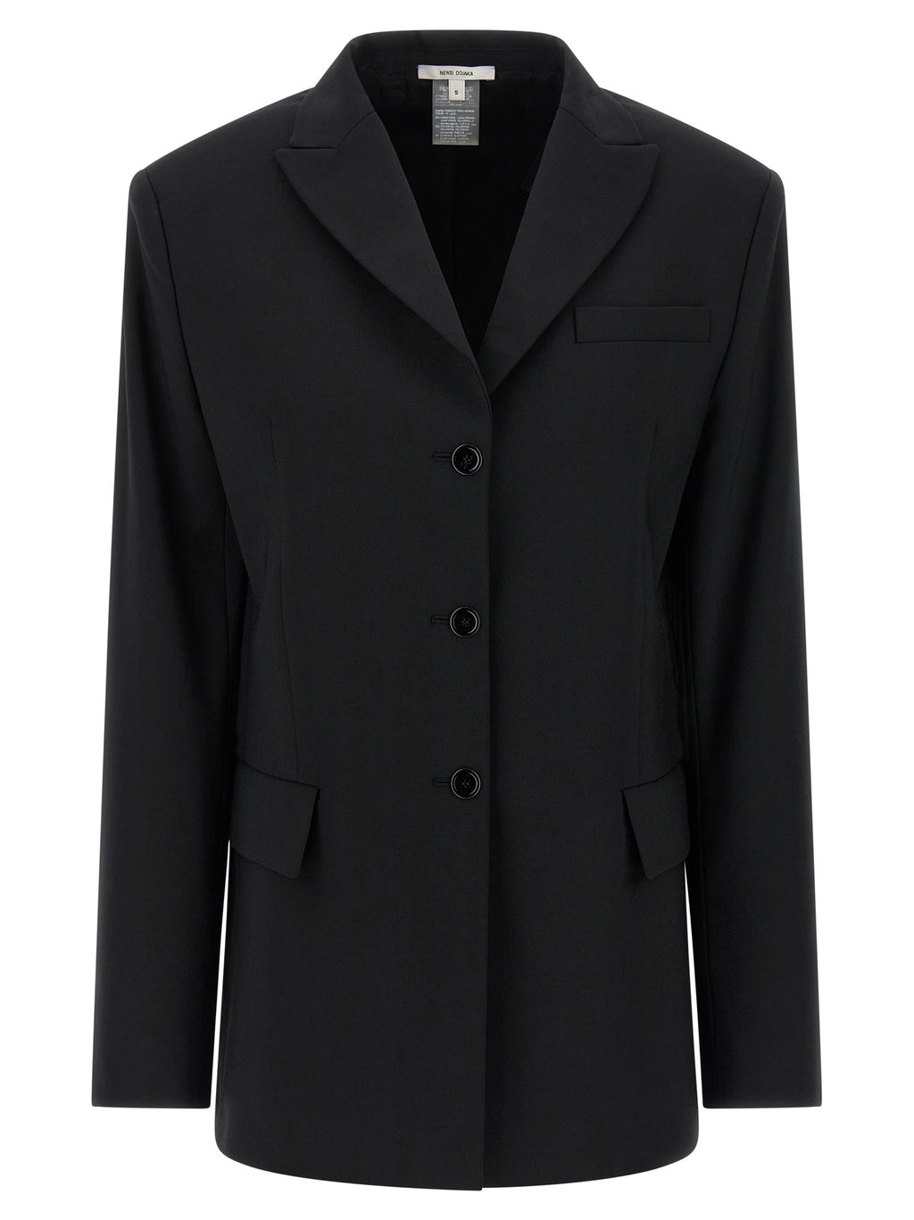 Nensi Dojaka Black Virgin Wool Blazer