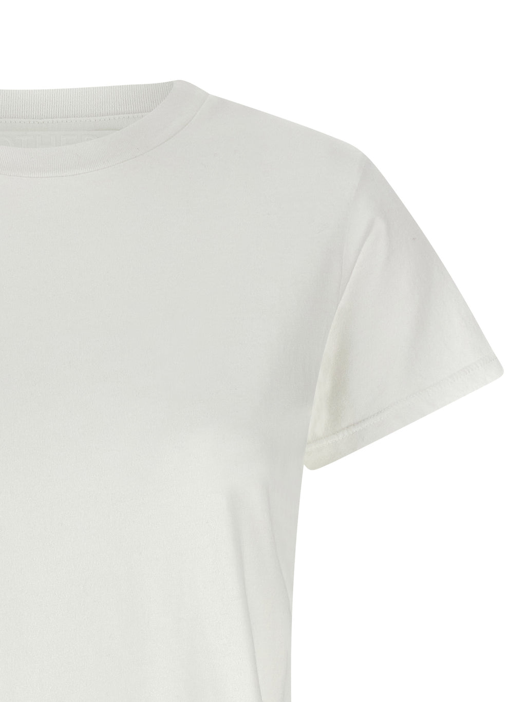 Mother Denim White Cotton T-Shirt