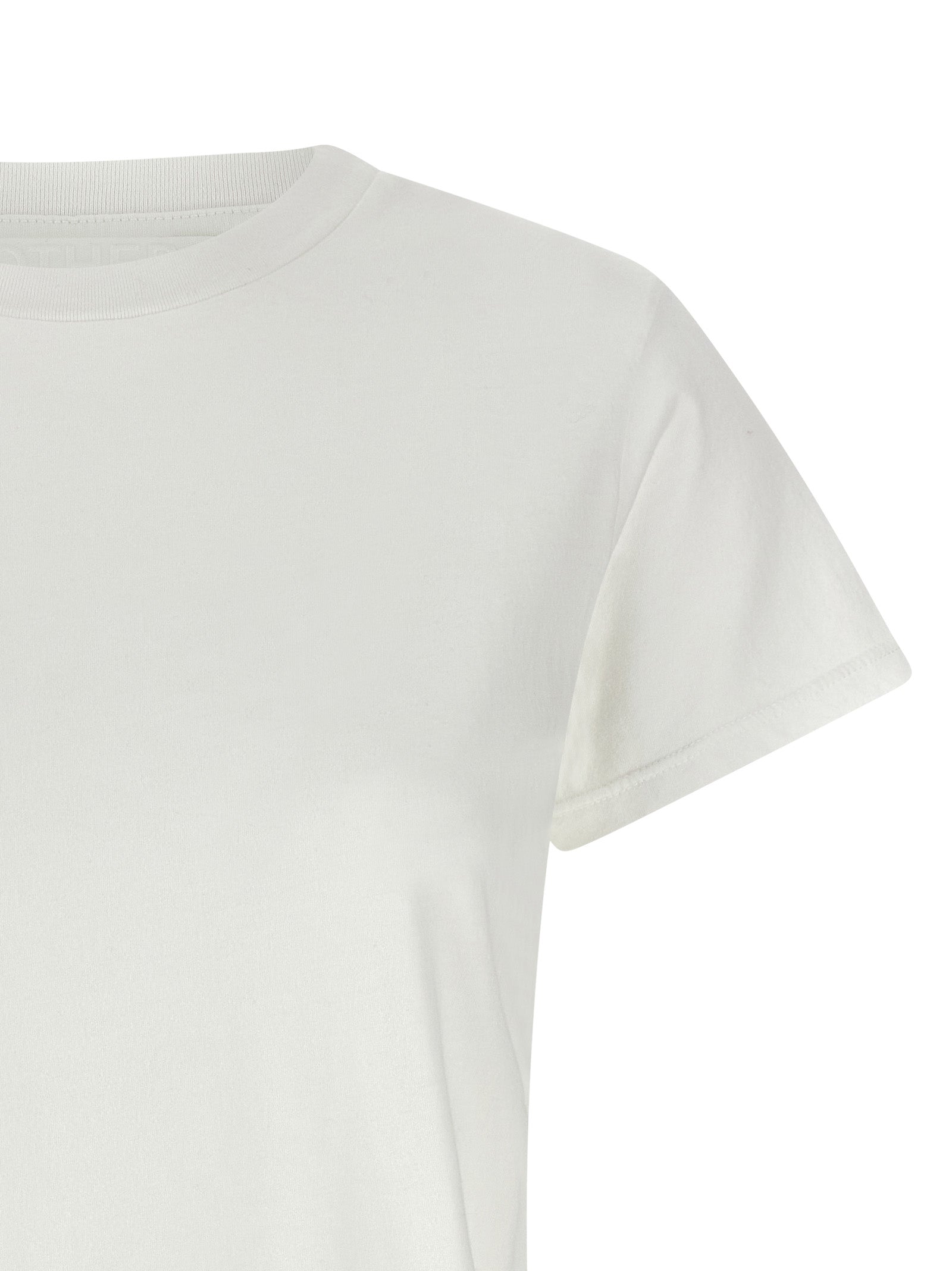 Mother Denim White Cotton T-Shirt