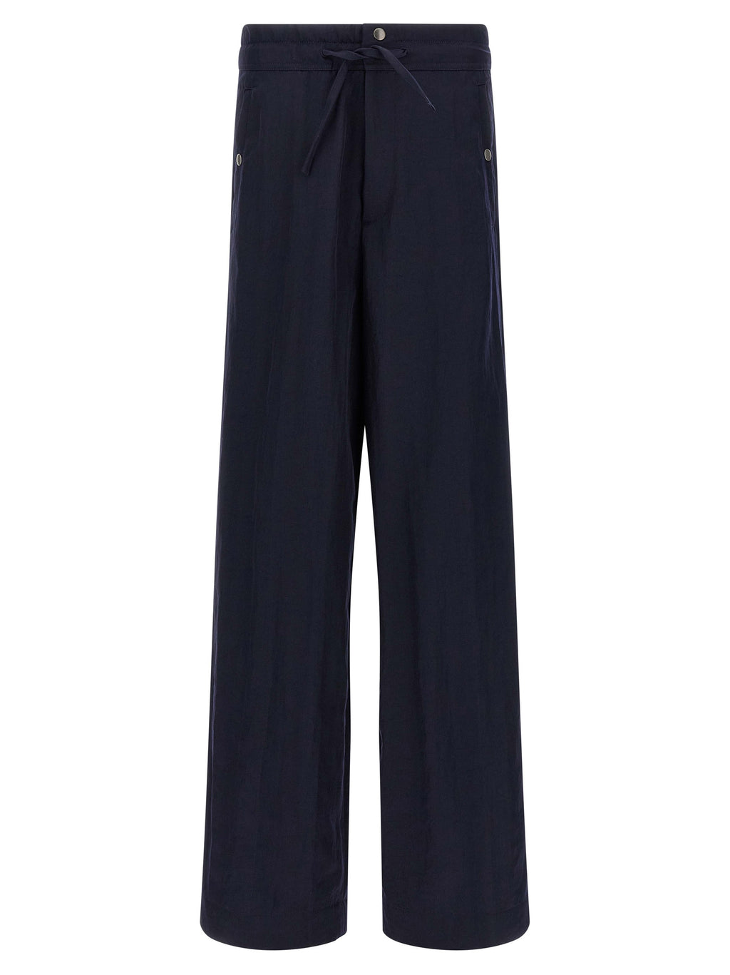 Dries Van Noten Blue Nylon Casual Pants