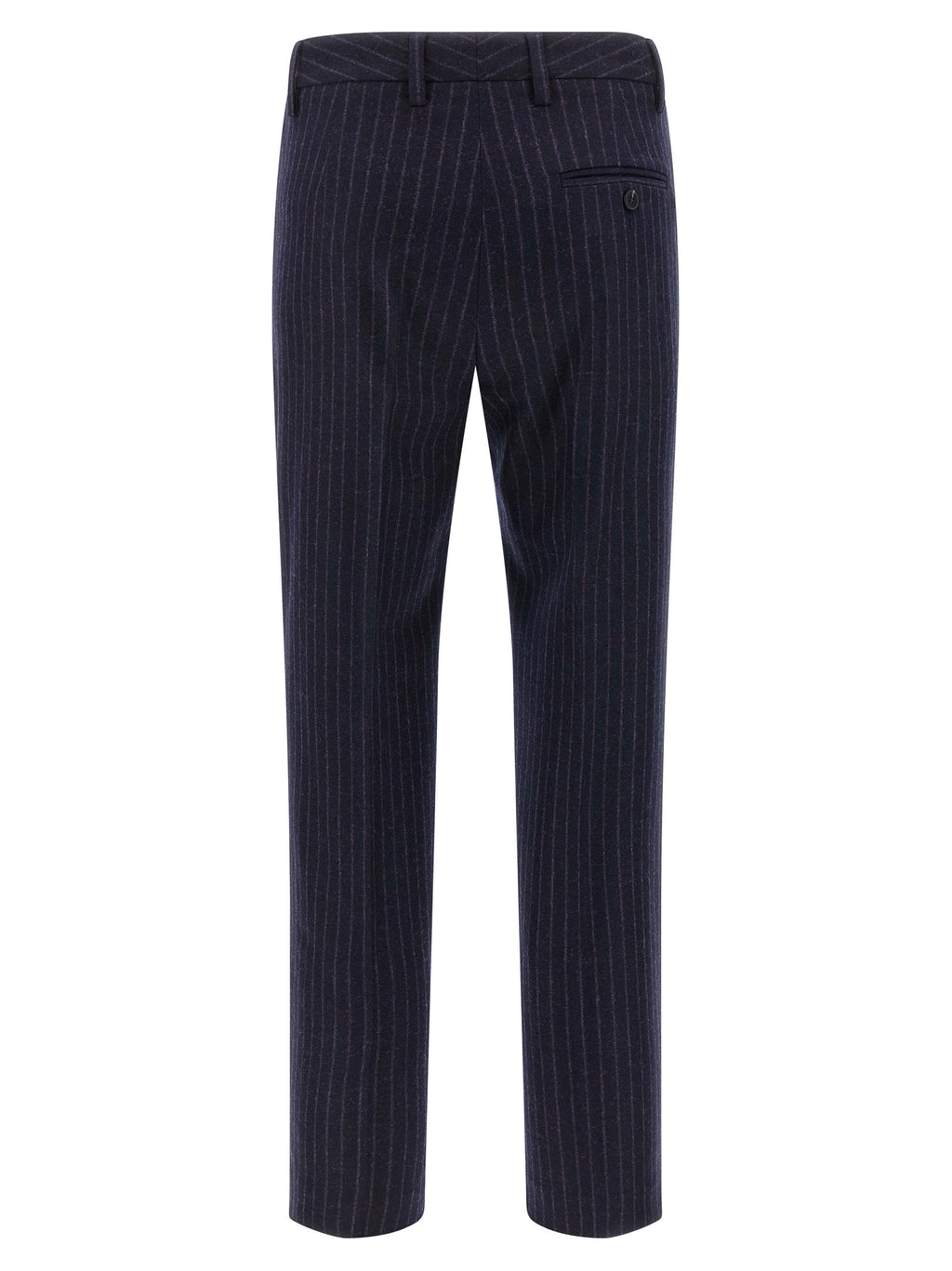 Alberto Biani Blue Virgin Wool Dress Pants
