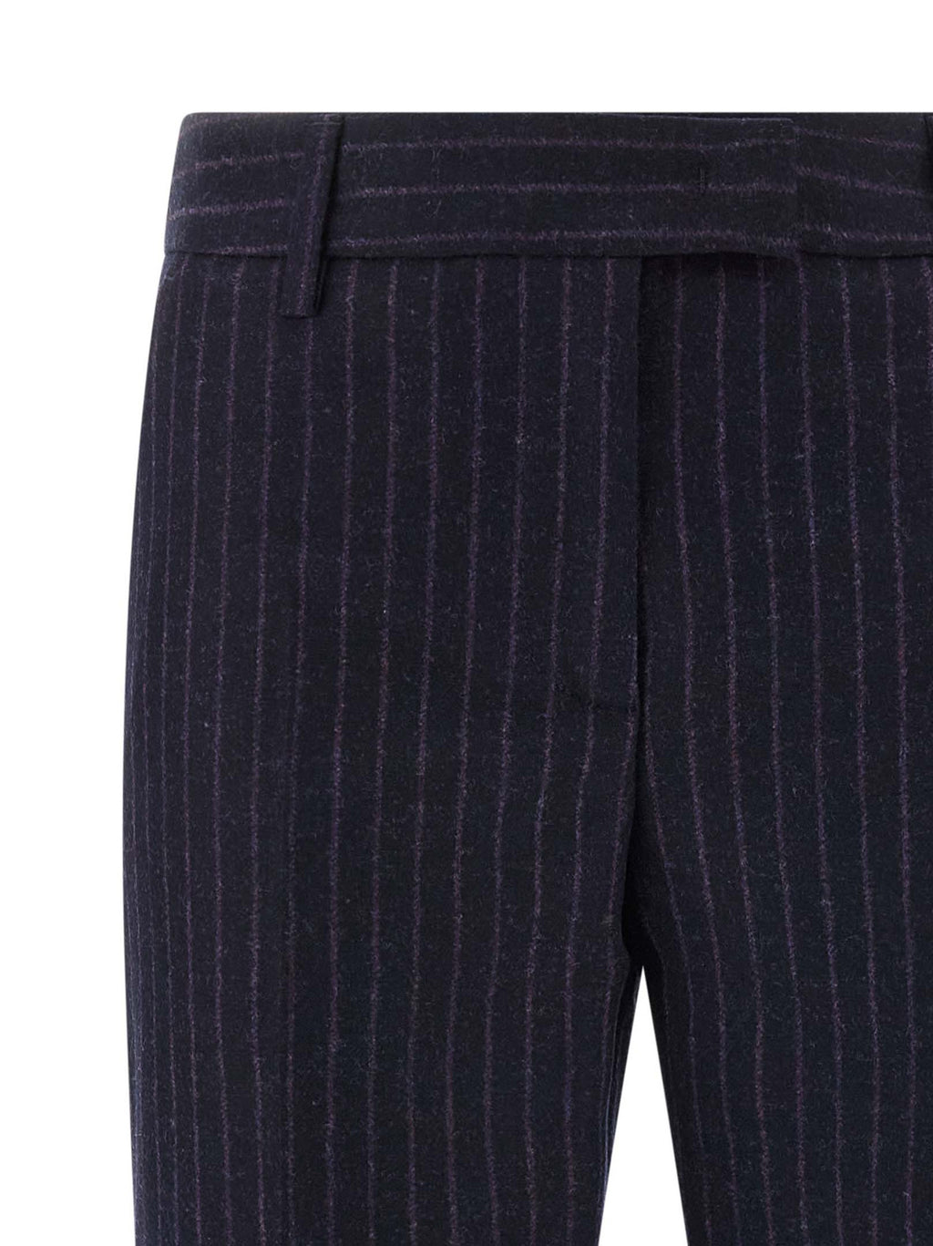 Alberto Biani Blue Virgin Wool Dress Pants