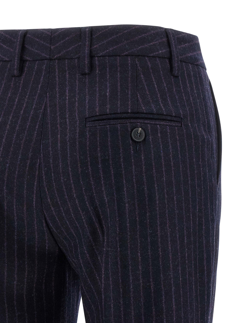 Alberto Biani Blue Virgin Wool Dress Pants