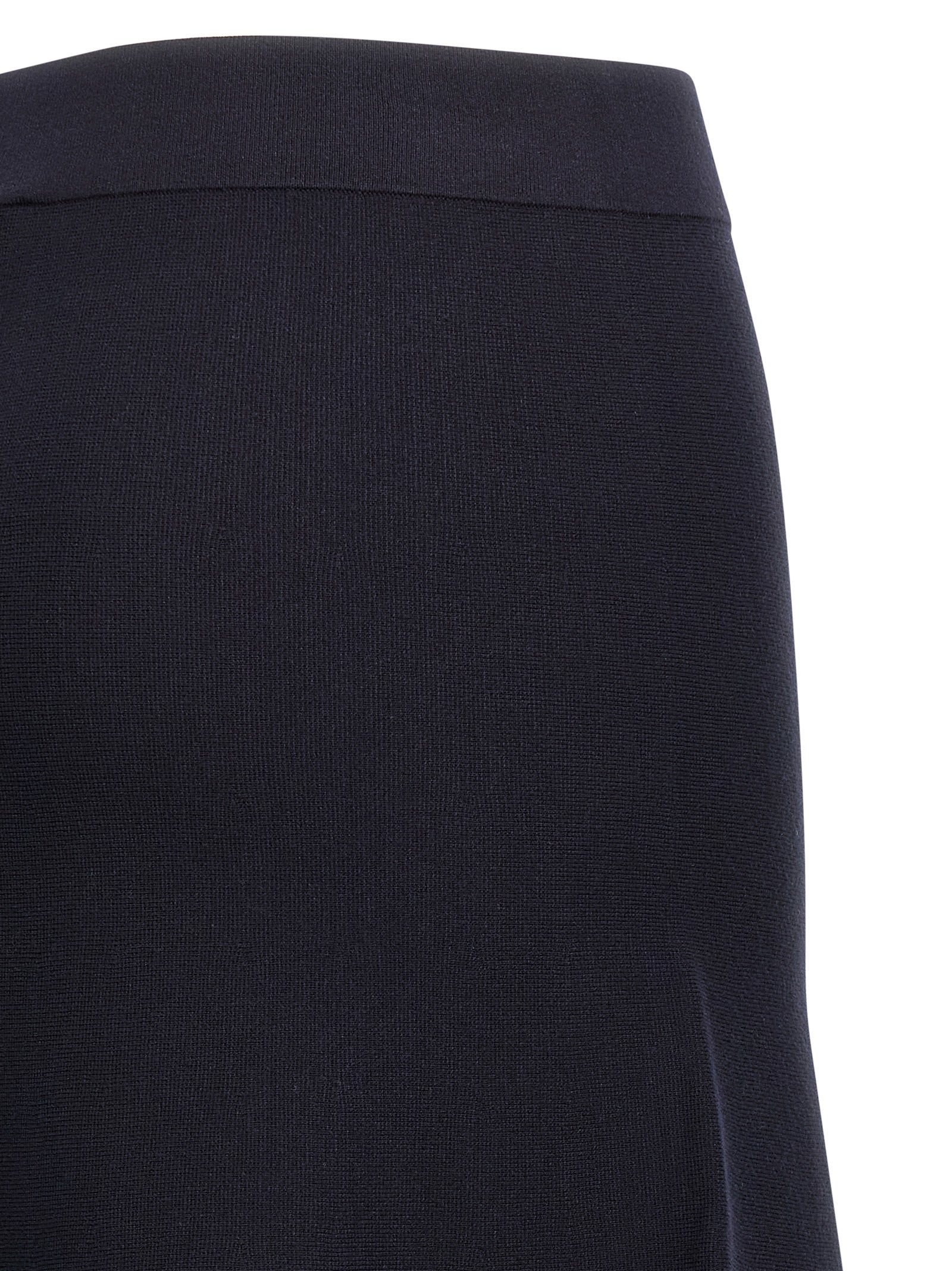 Max Mara Blue Viscose Midi Skirt